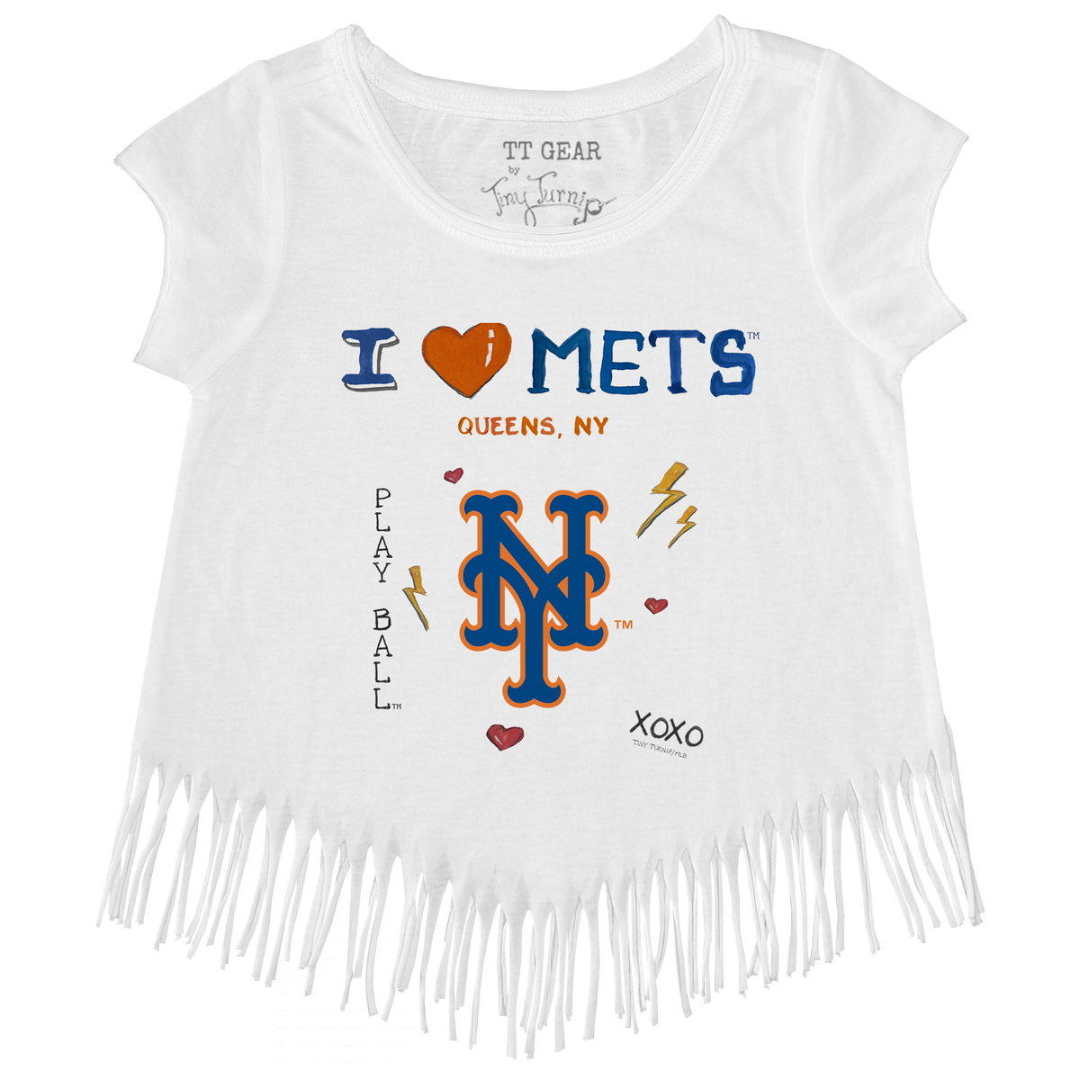 I Heart Mets Fringe Tee - Tiny Turnip