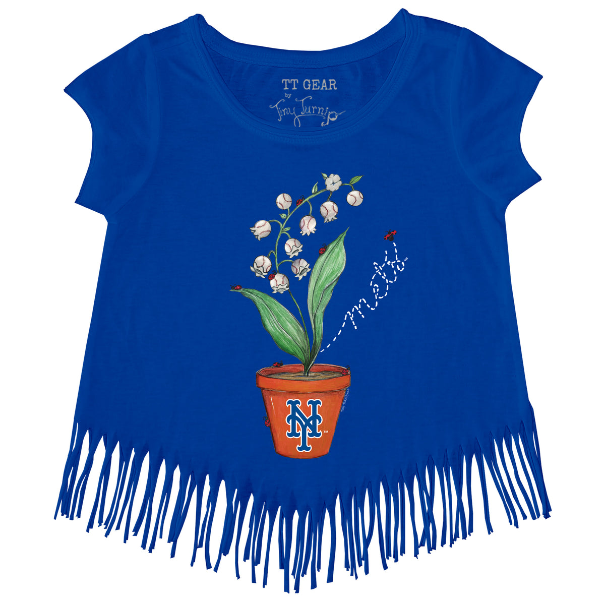 New York Mets Ladybug Fringe Tee