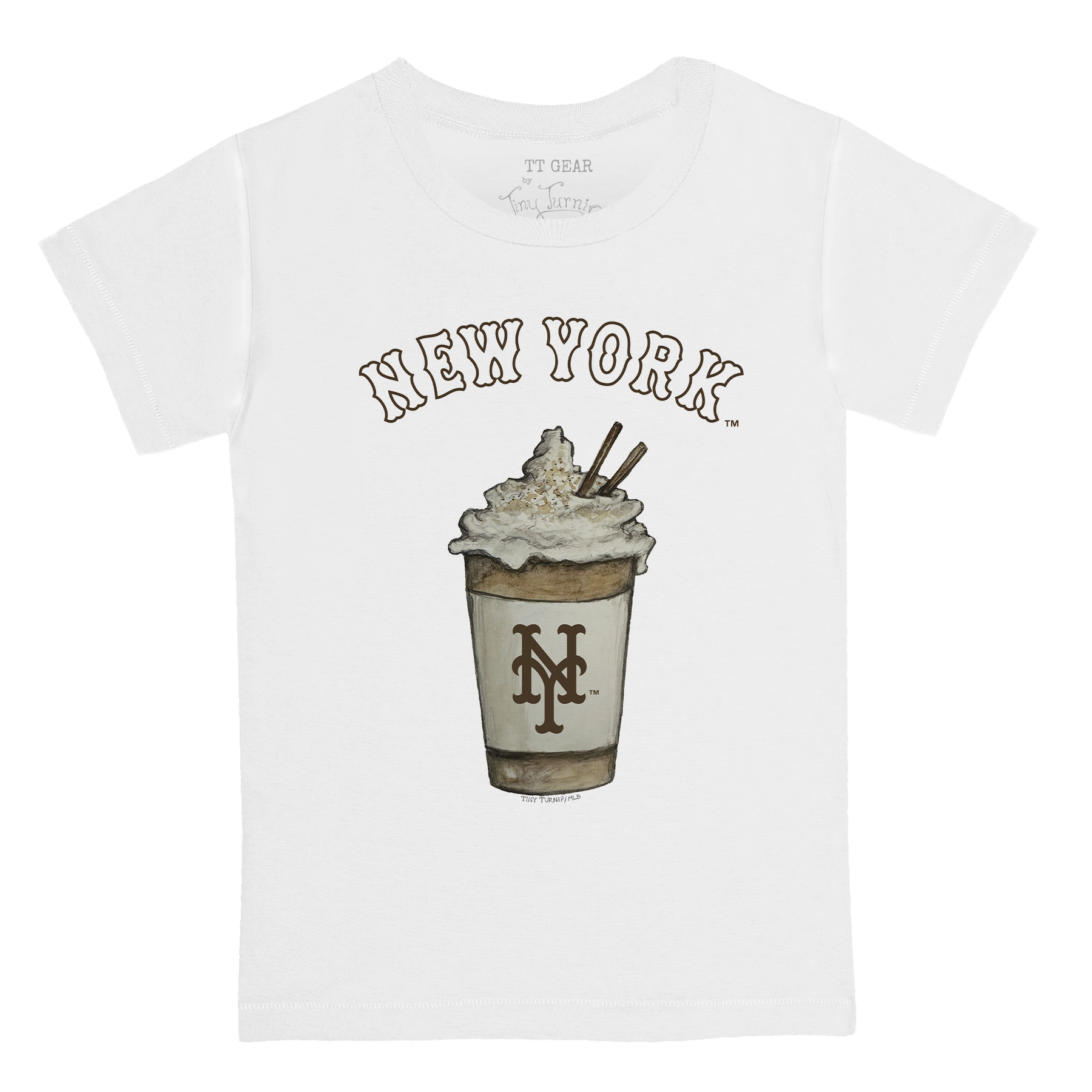 New York Mets Latte Kid's Tee Shirt