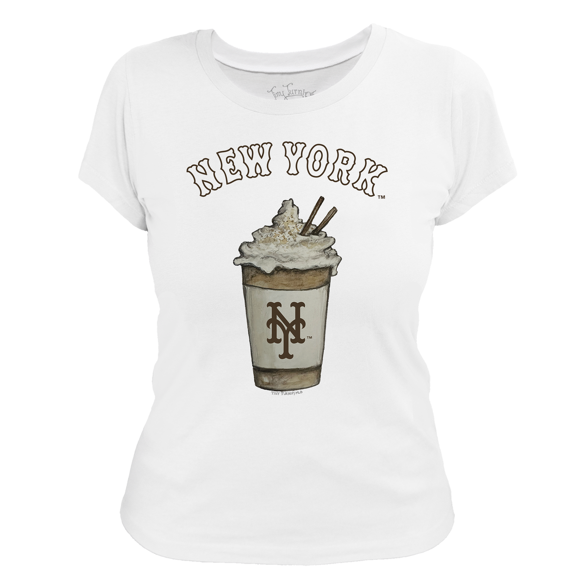 New York Mets Latte Women's Tee Shirt
