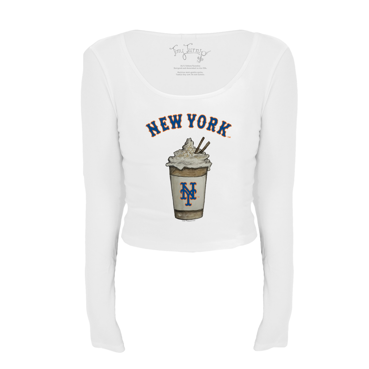 New York Mets Latte Women's Lucy Long Sleeve