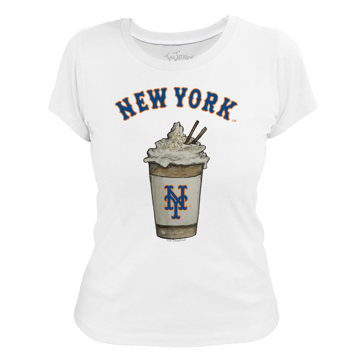 New York Mets Latte Women's Tee Shirt