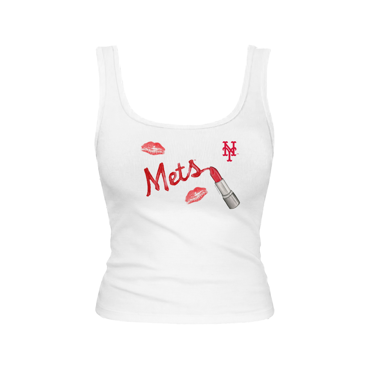 New York Mets Lipstick Emmy Tank