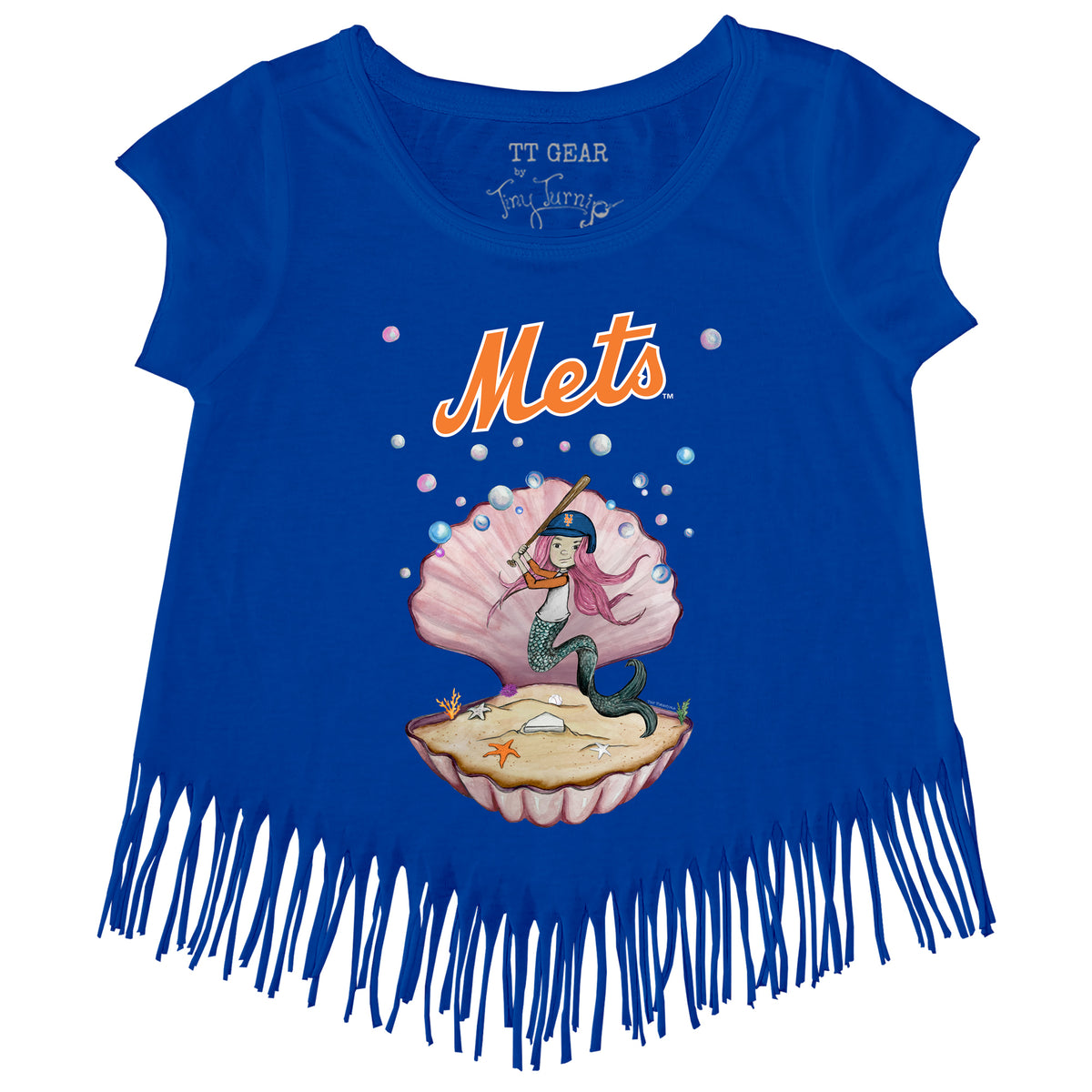 New York Mets Mermaid Fringe Tee