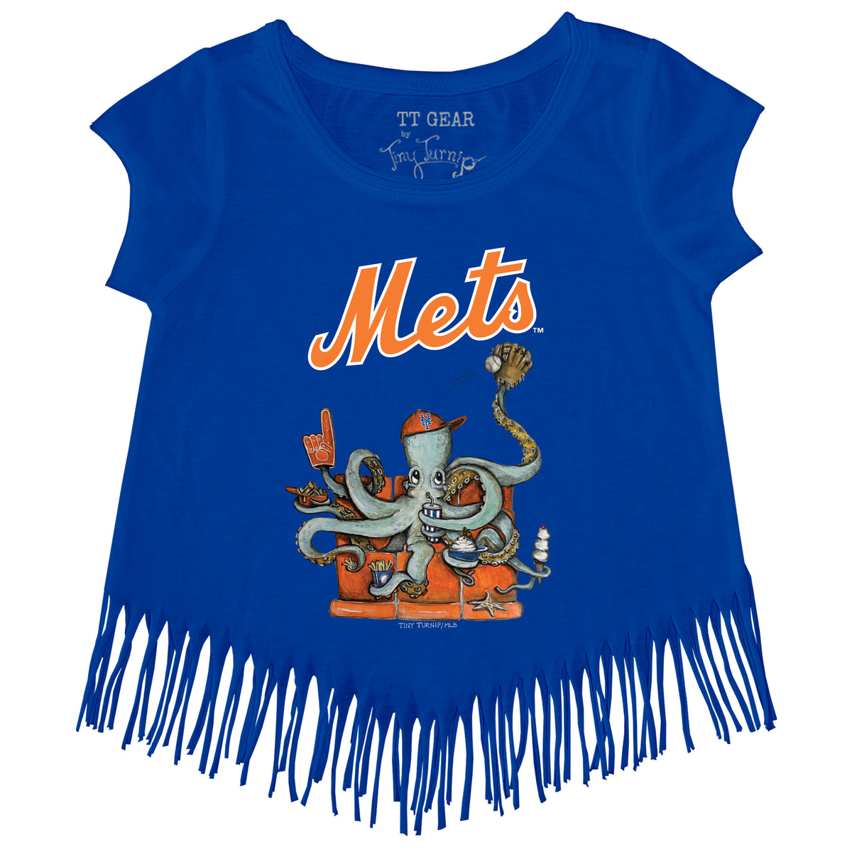 New York Mets Octopus Fringe Tee