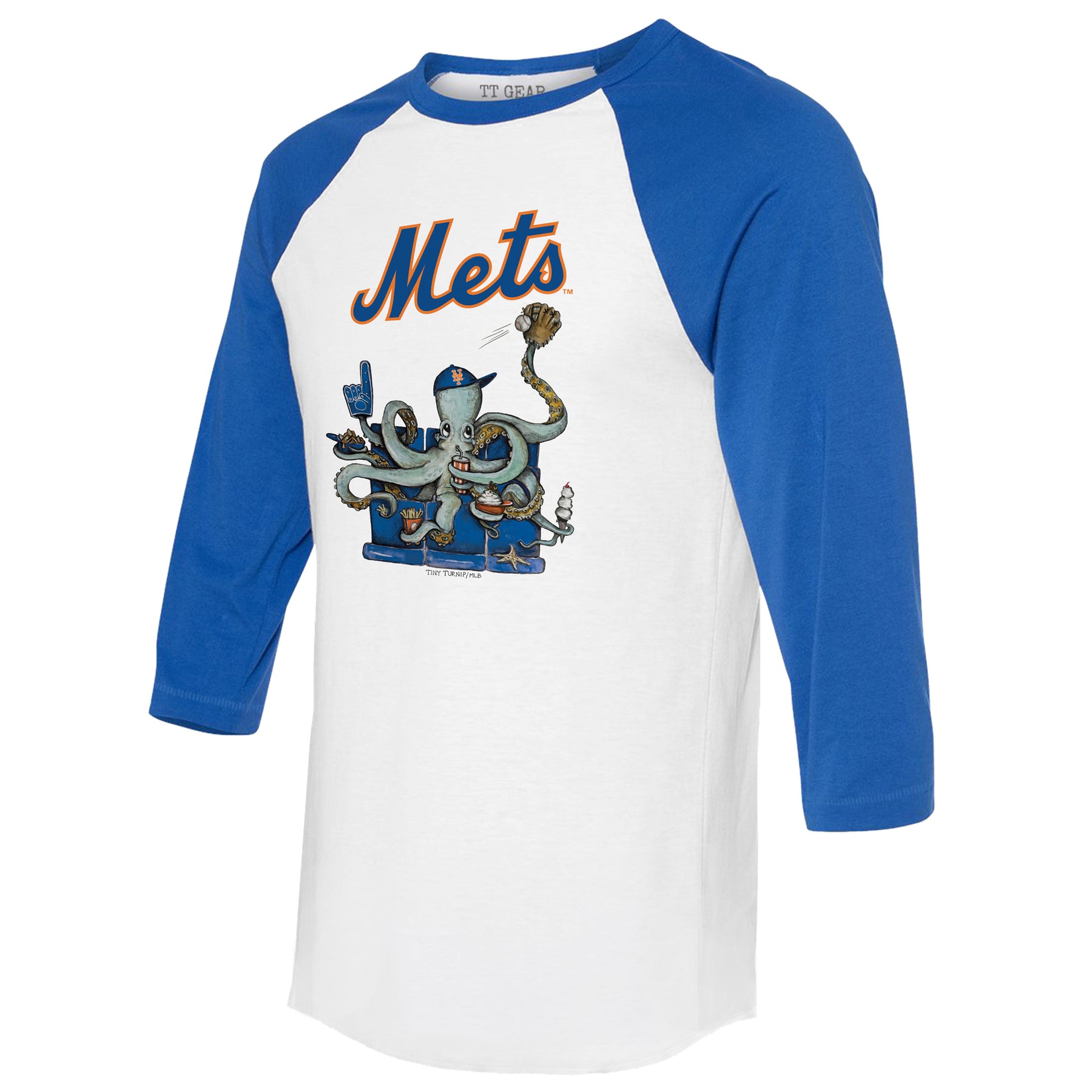 New York Mets Octopus 3/4 Royal Blue Sleeve Raglan