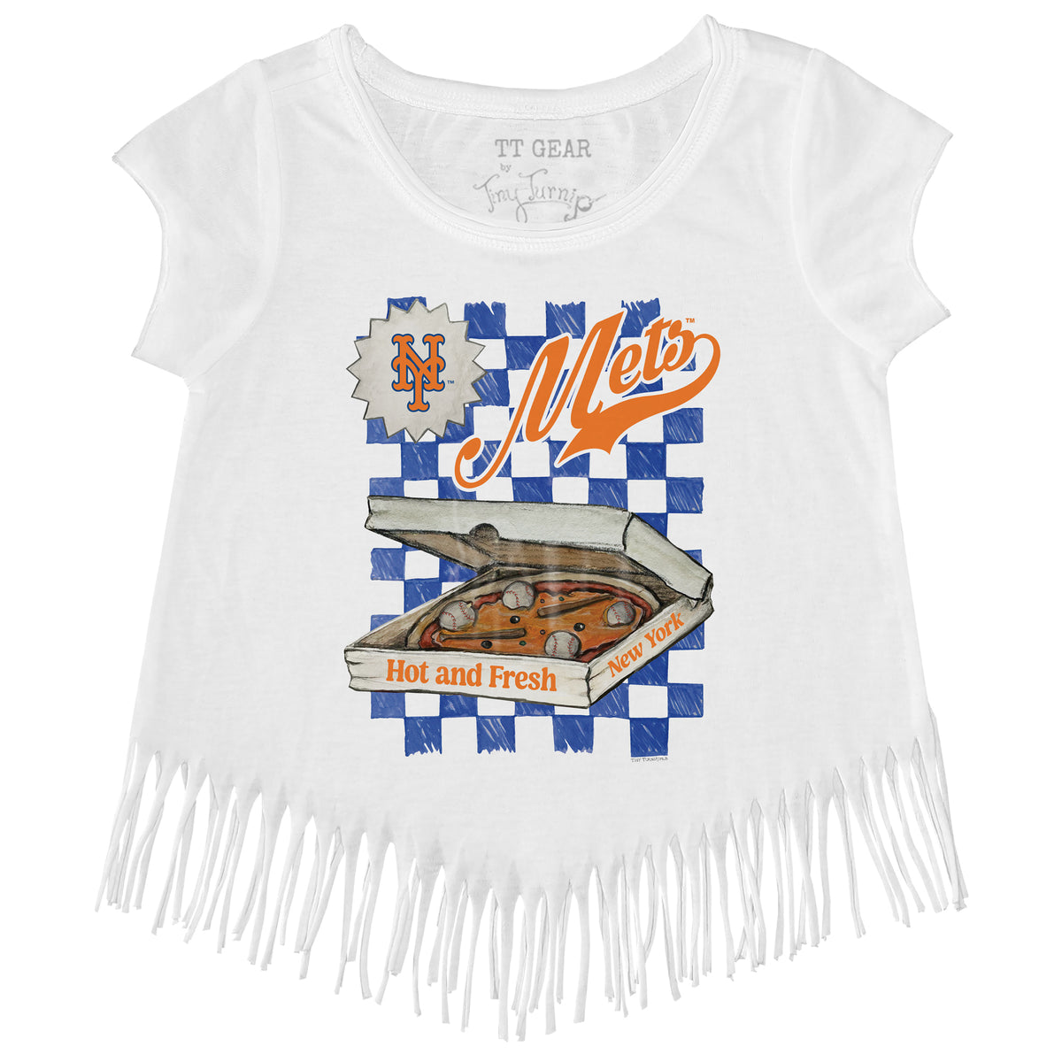 New York Mets Pizza Fringe Tee