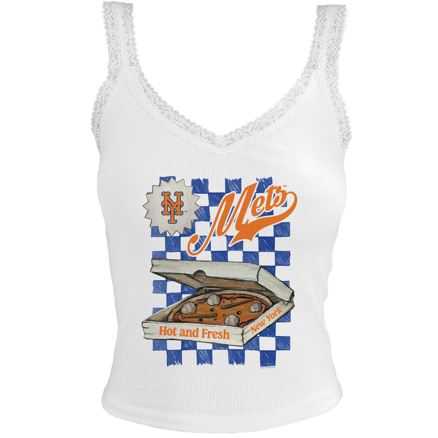 New York Mets Pizza Lace Tank