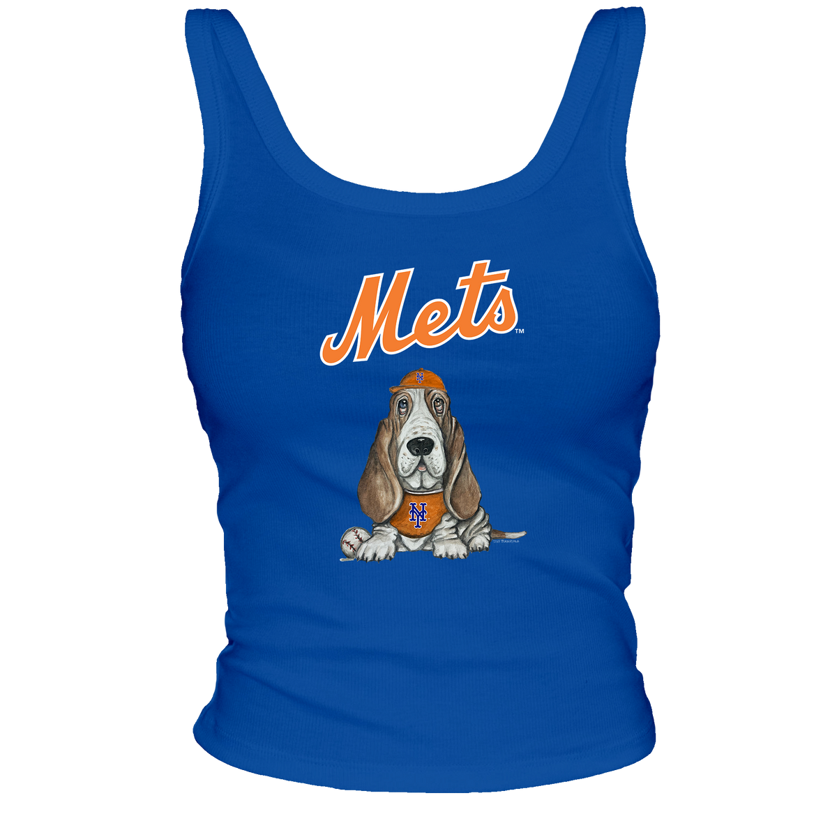 New York Mets Puddy Ribbed Tank - Tiny Turnip