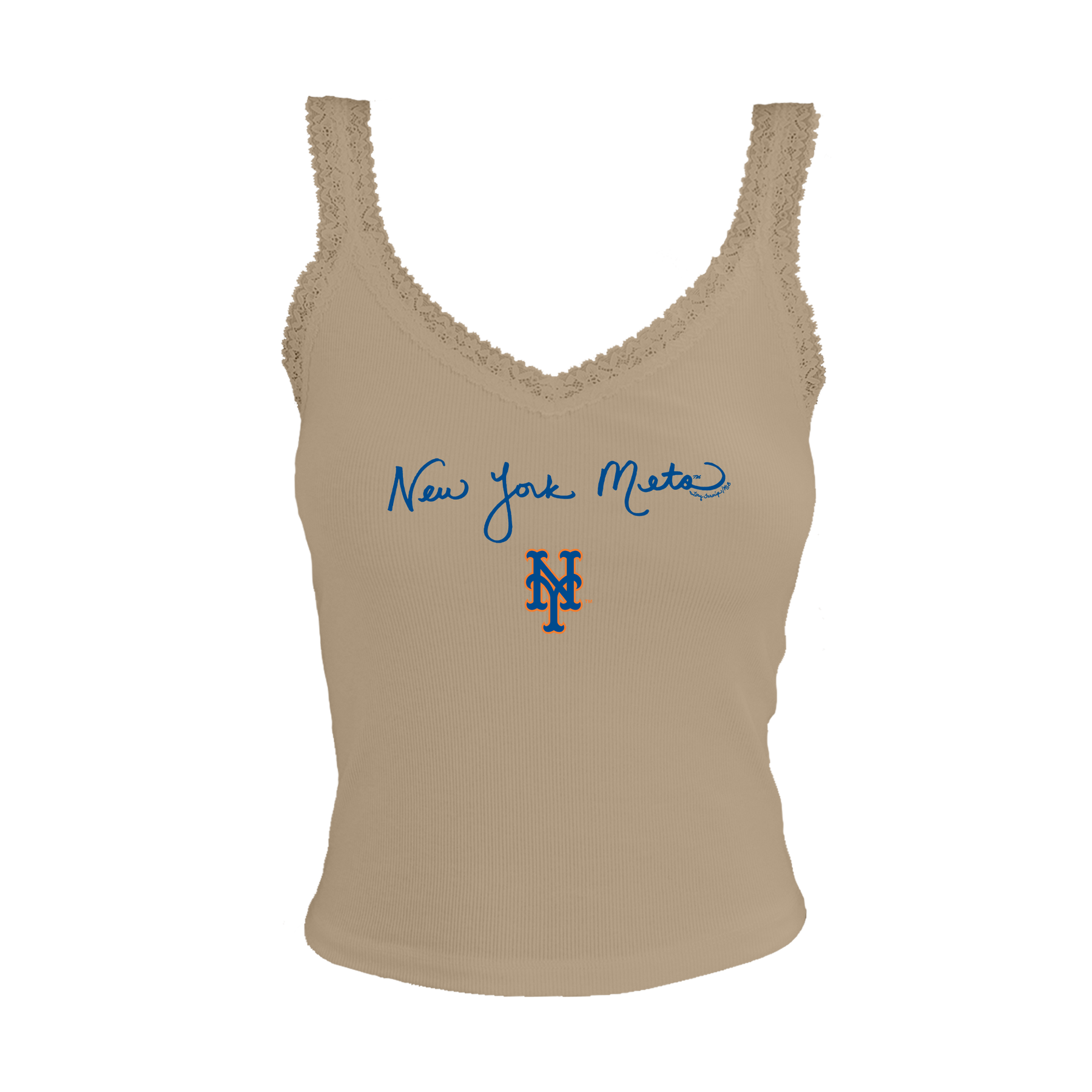 New York Mets Script Lace Tank