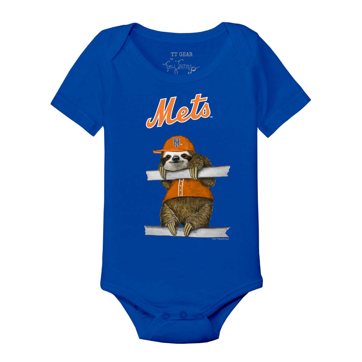 New York Mets Sloth Short Sleeve Snapper