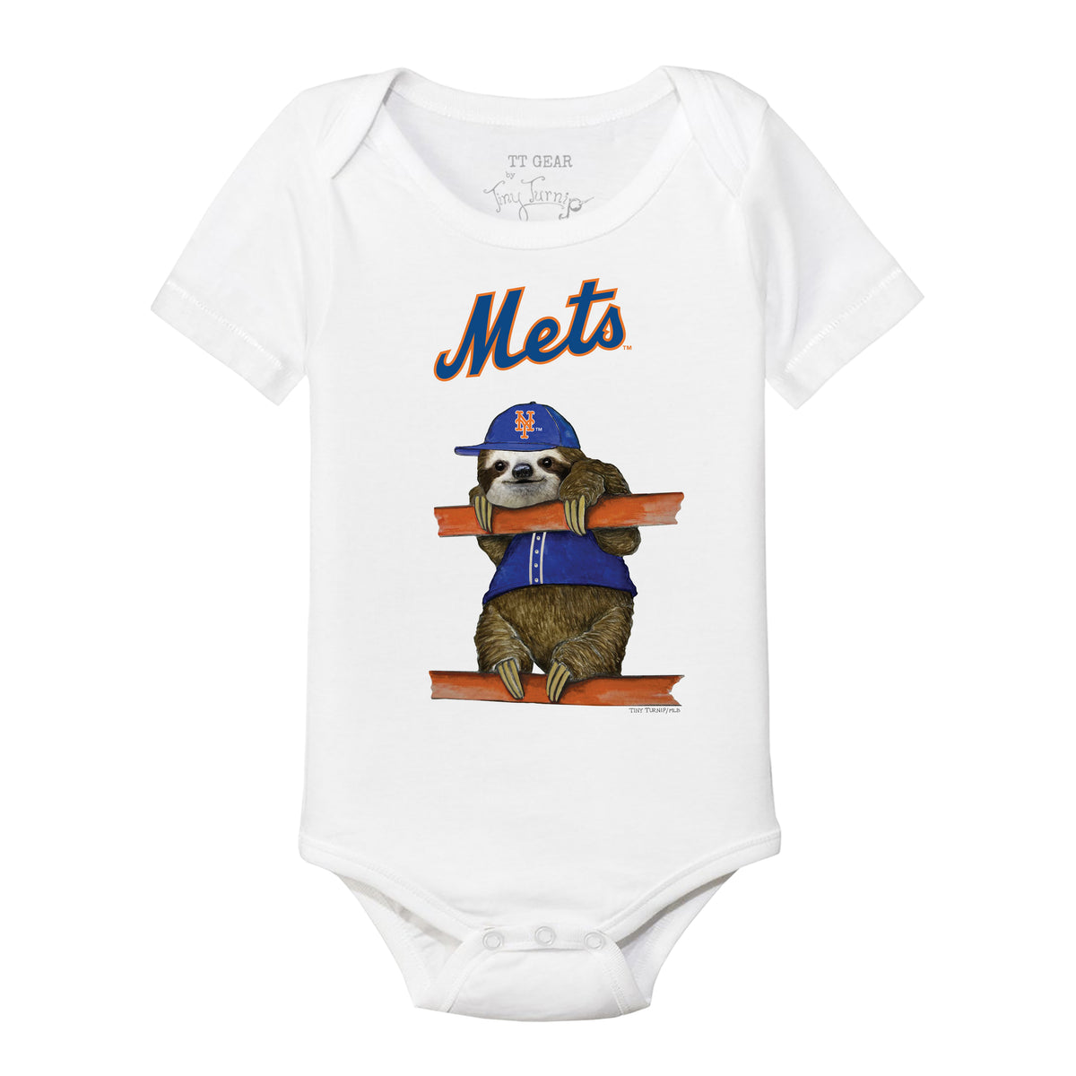 New York Mets Sloth Short Sleeve Snapper