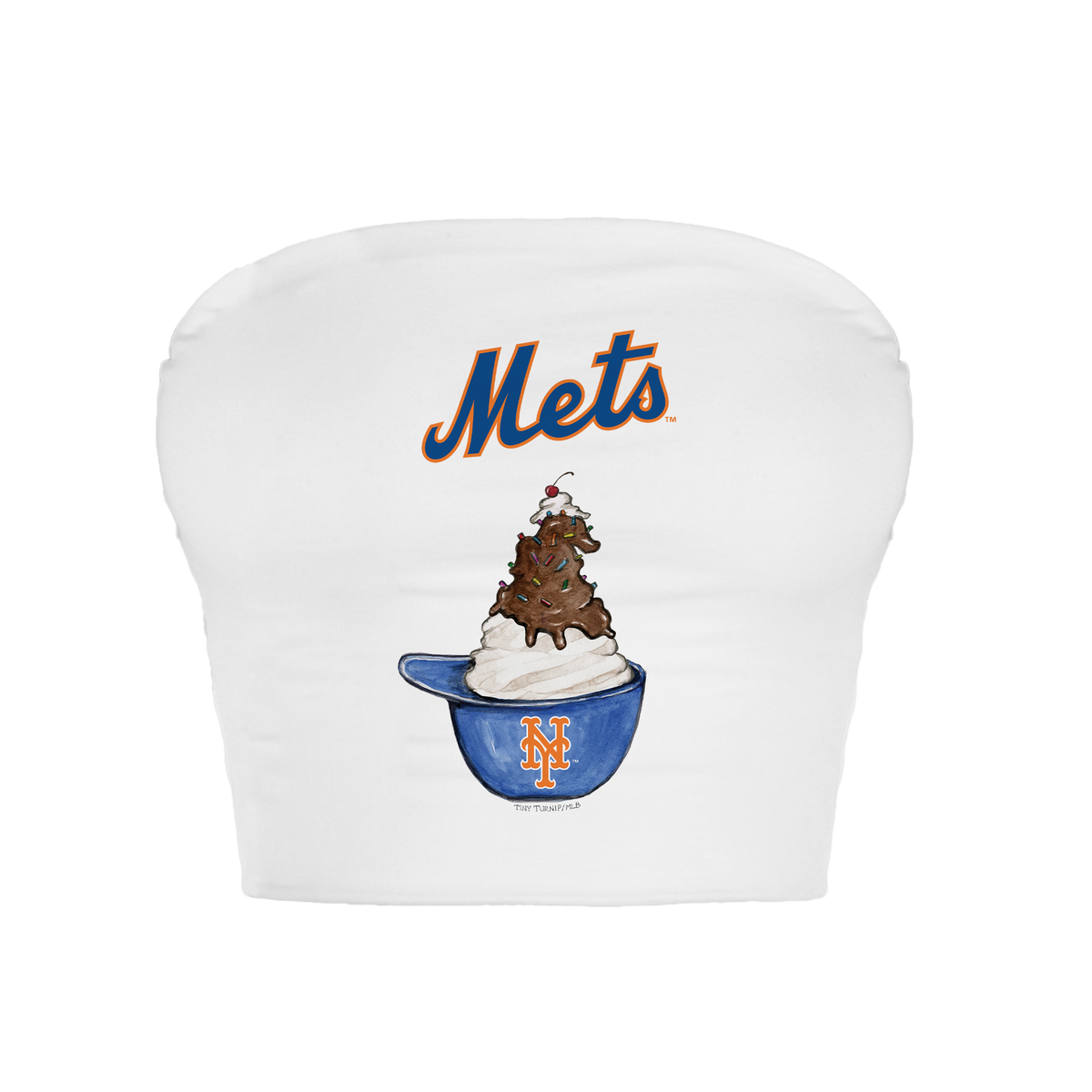 New York Mets Sundae Helmet Crop Tube Top