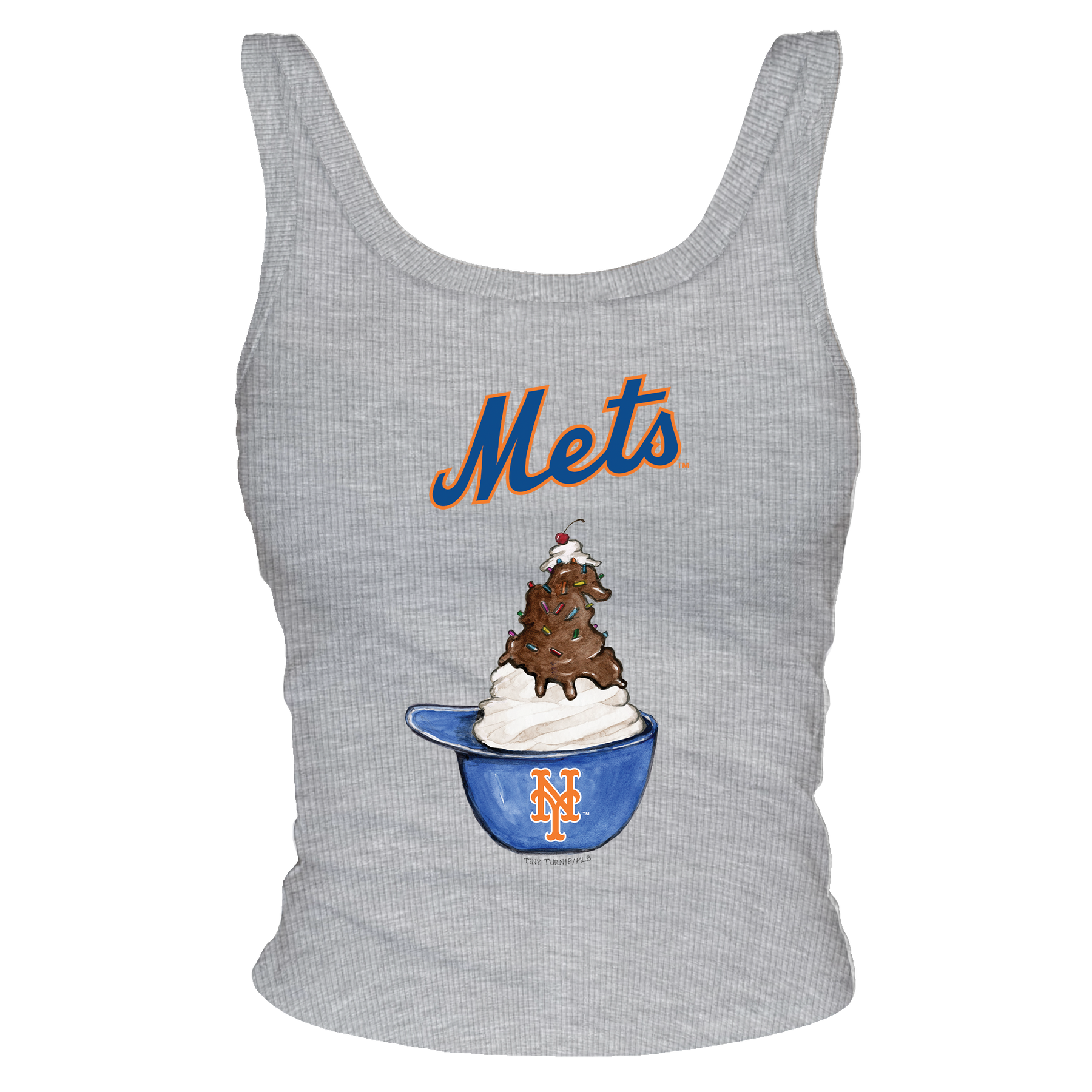 New York Mets Sundae Helmet Ribbed Tank