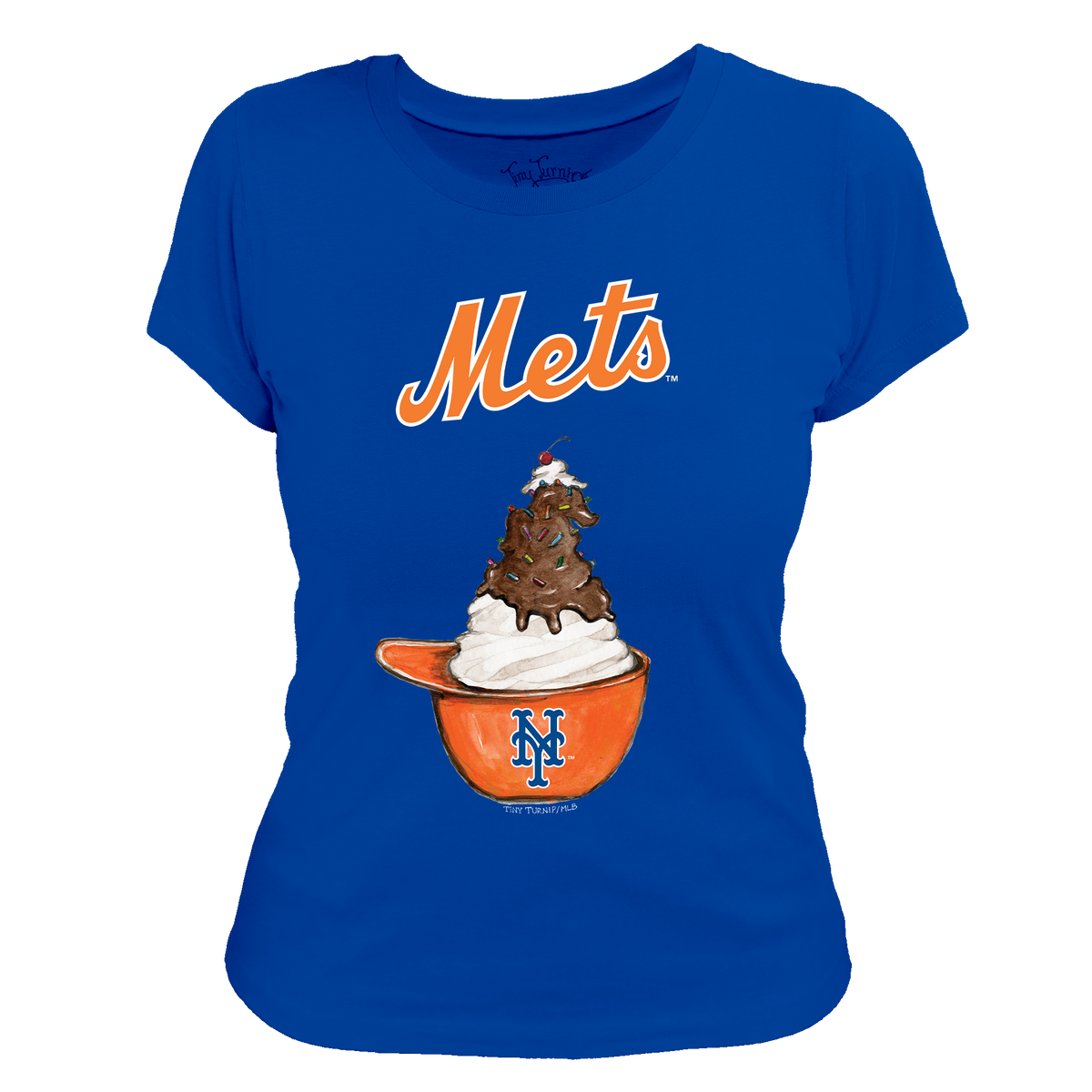 New York Mets Sundae Helmet Women's Tee Shirt