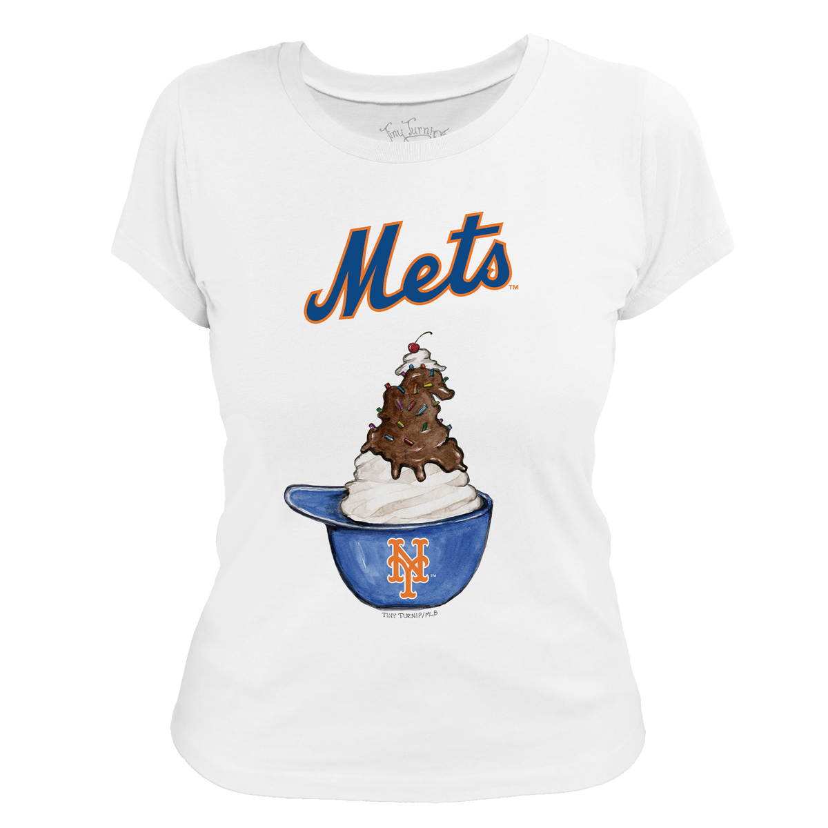 New York Mets Sundae Helmet Women's Tee Shirt