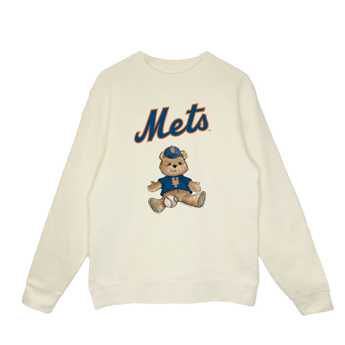 New York Mets Teddy Crewneck Sweatshirt