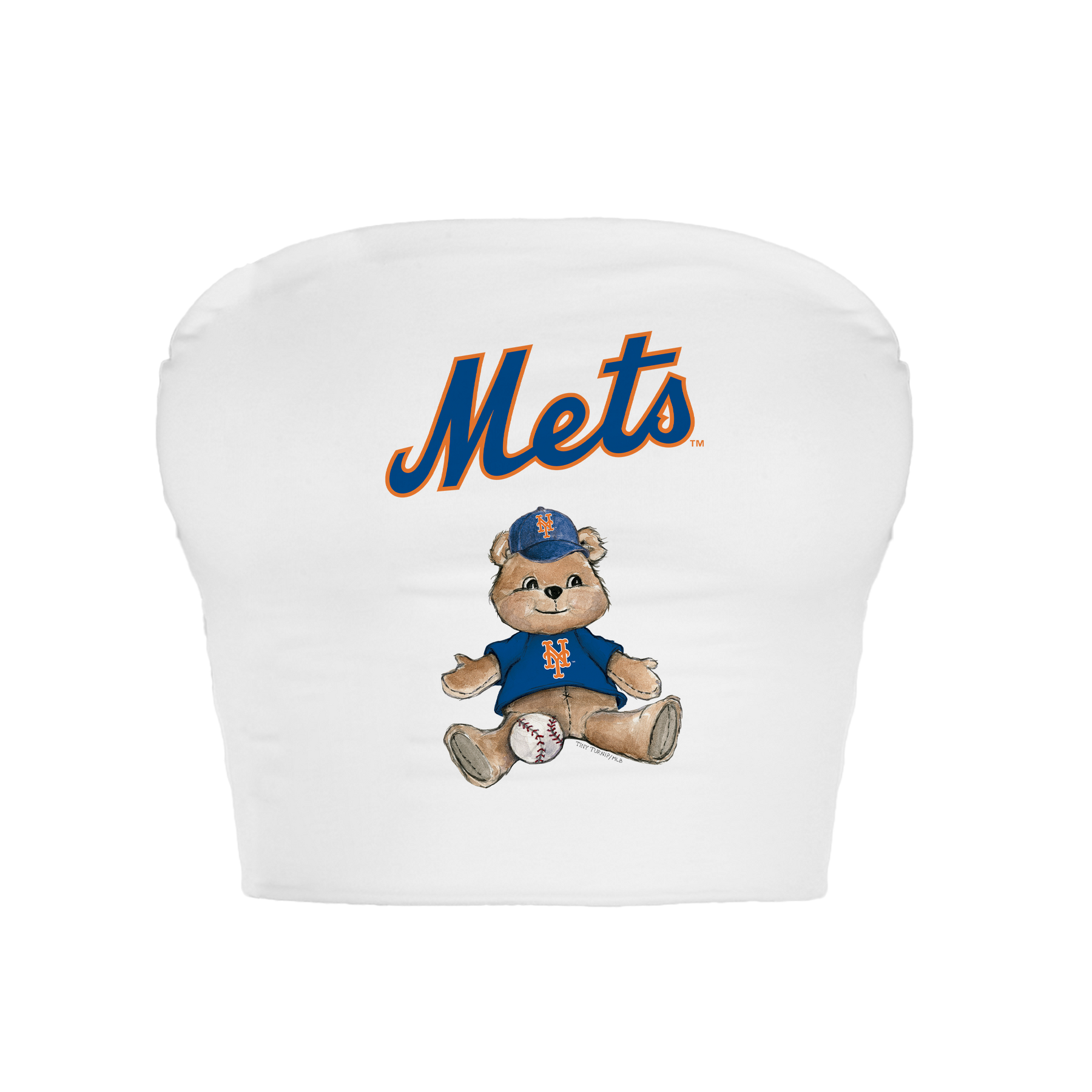 New York Mets Teddy Crop Tube Top