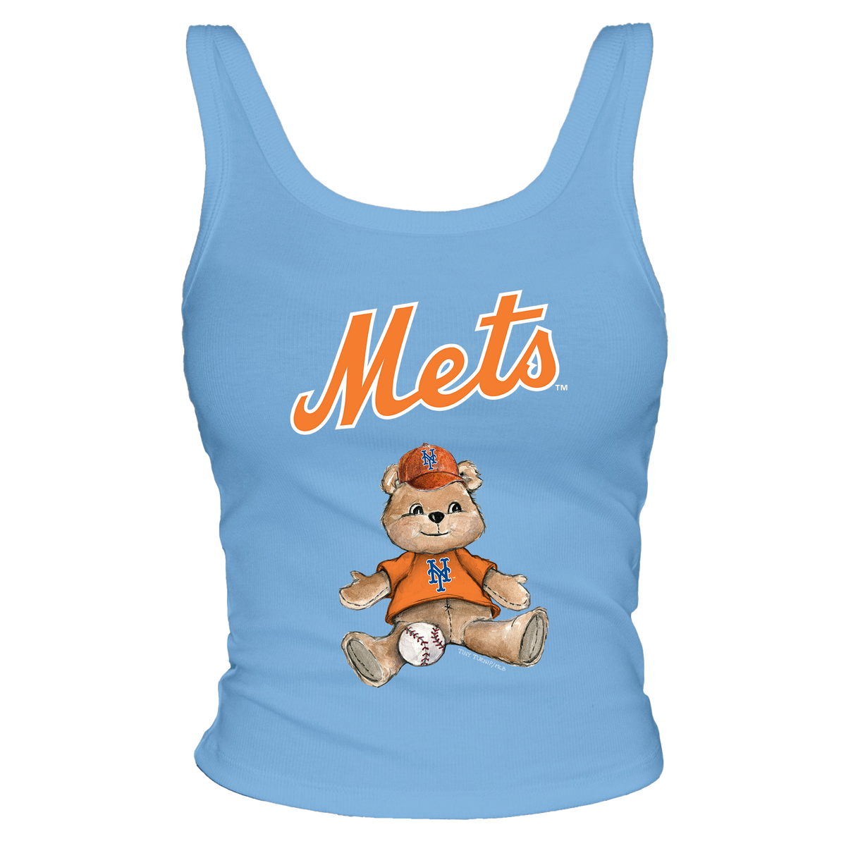 New York Mets Teddy Ribbed Tank - Tiny Turnip