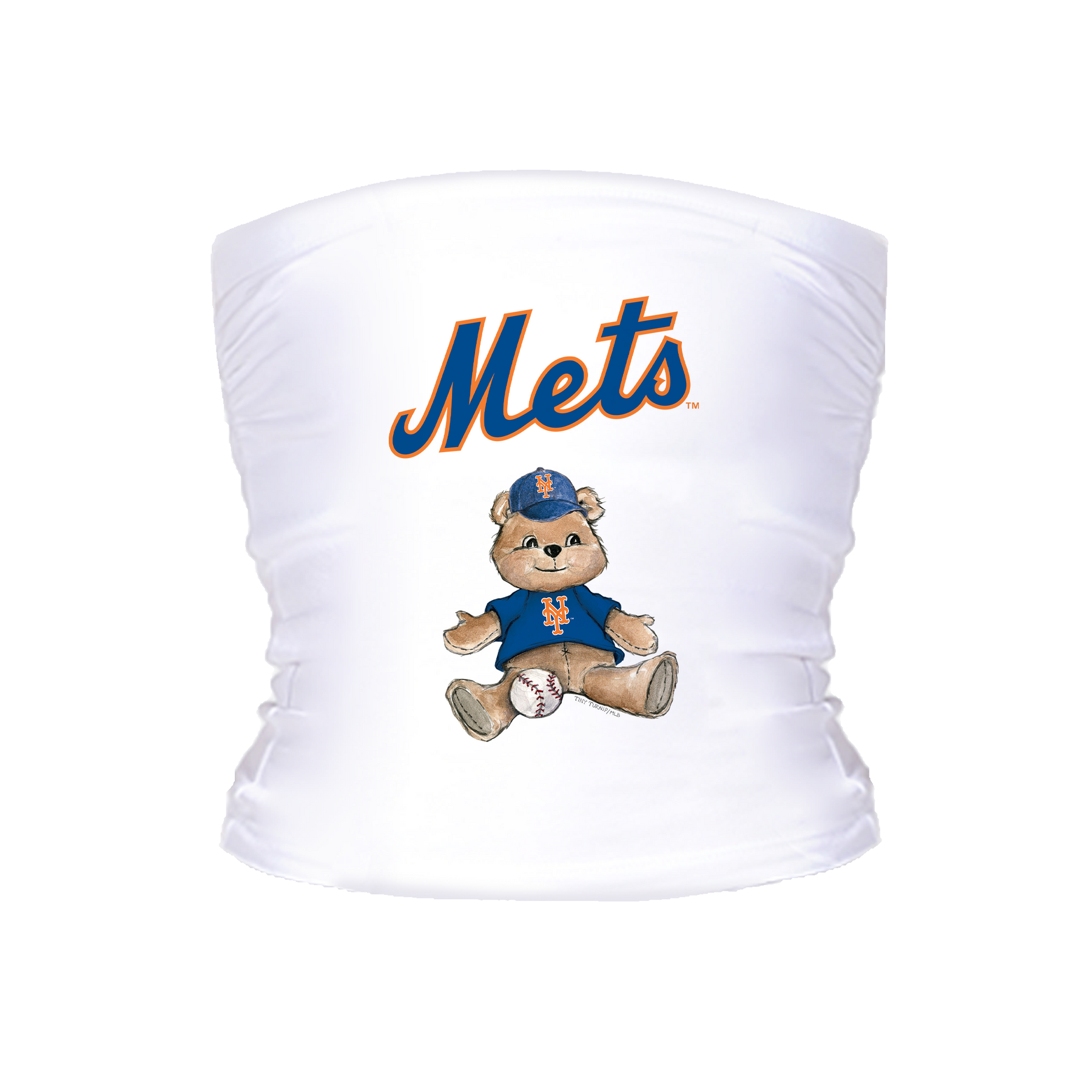 New York Mets Teddy Crop Tube Top
