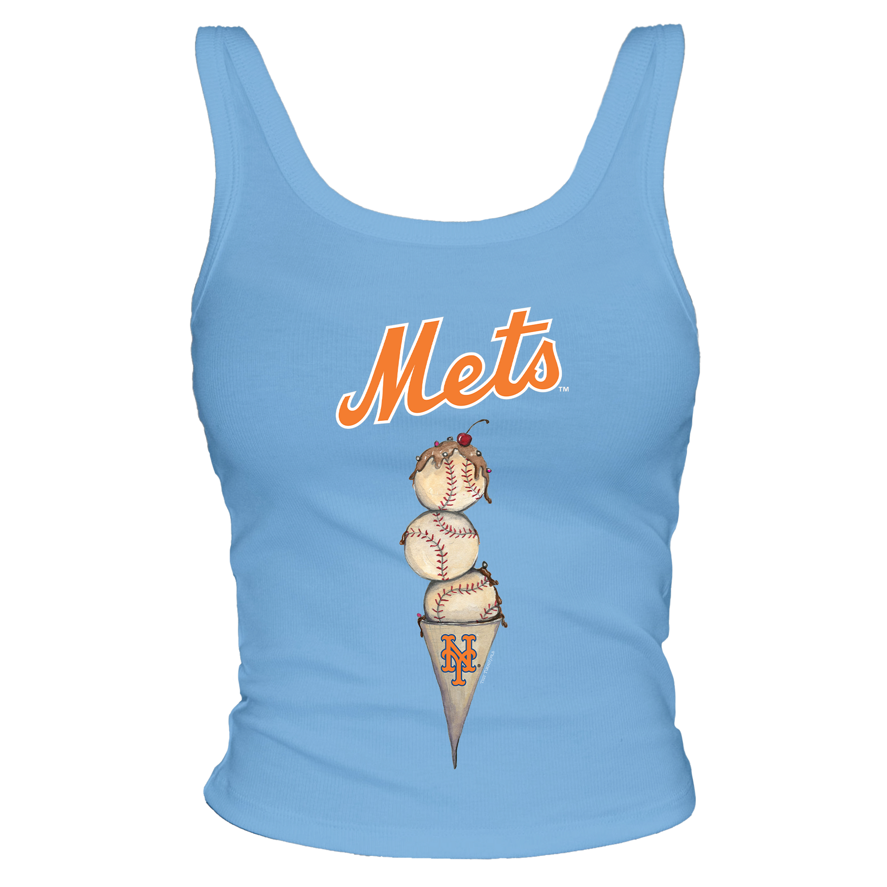 New York Mets Triple Scoop Ribbed Tank
