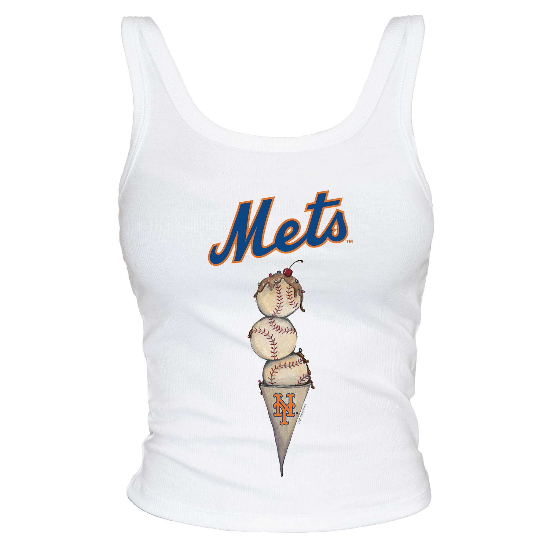 New York Mets Triple Scoop Ribbed Tank