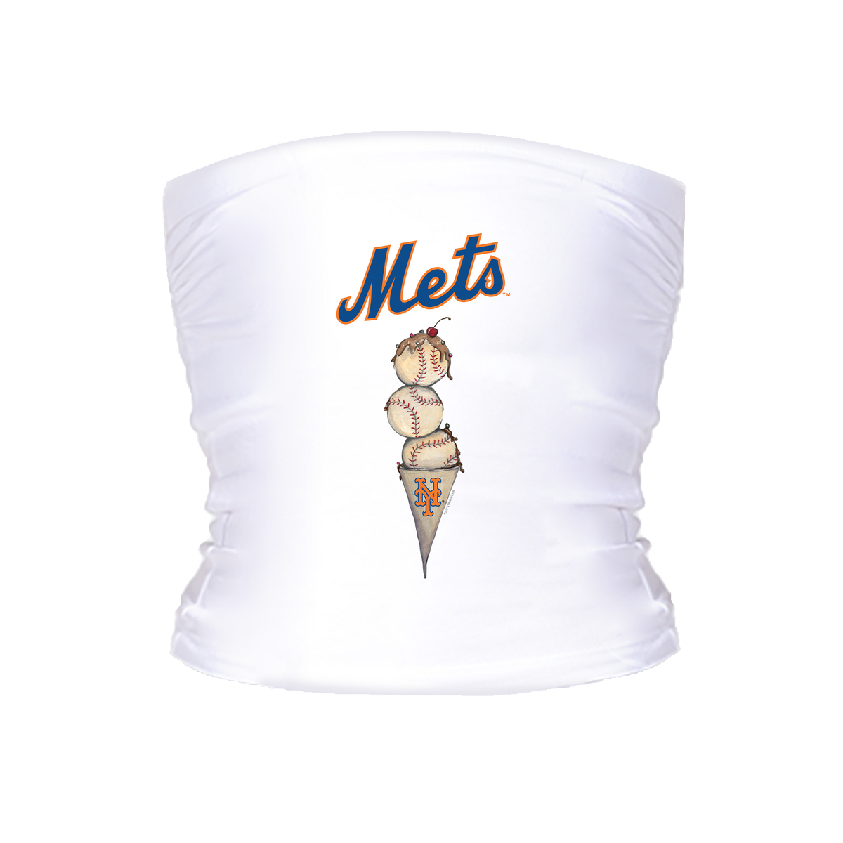 New York Mets Triple Scoop Tube Top - Tiny Turnip