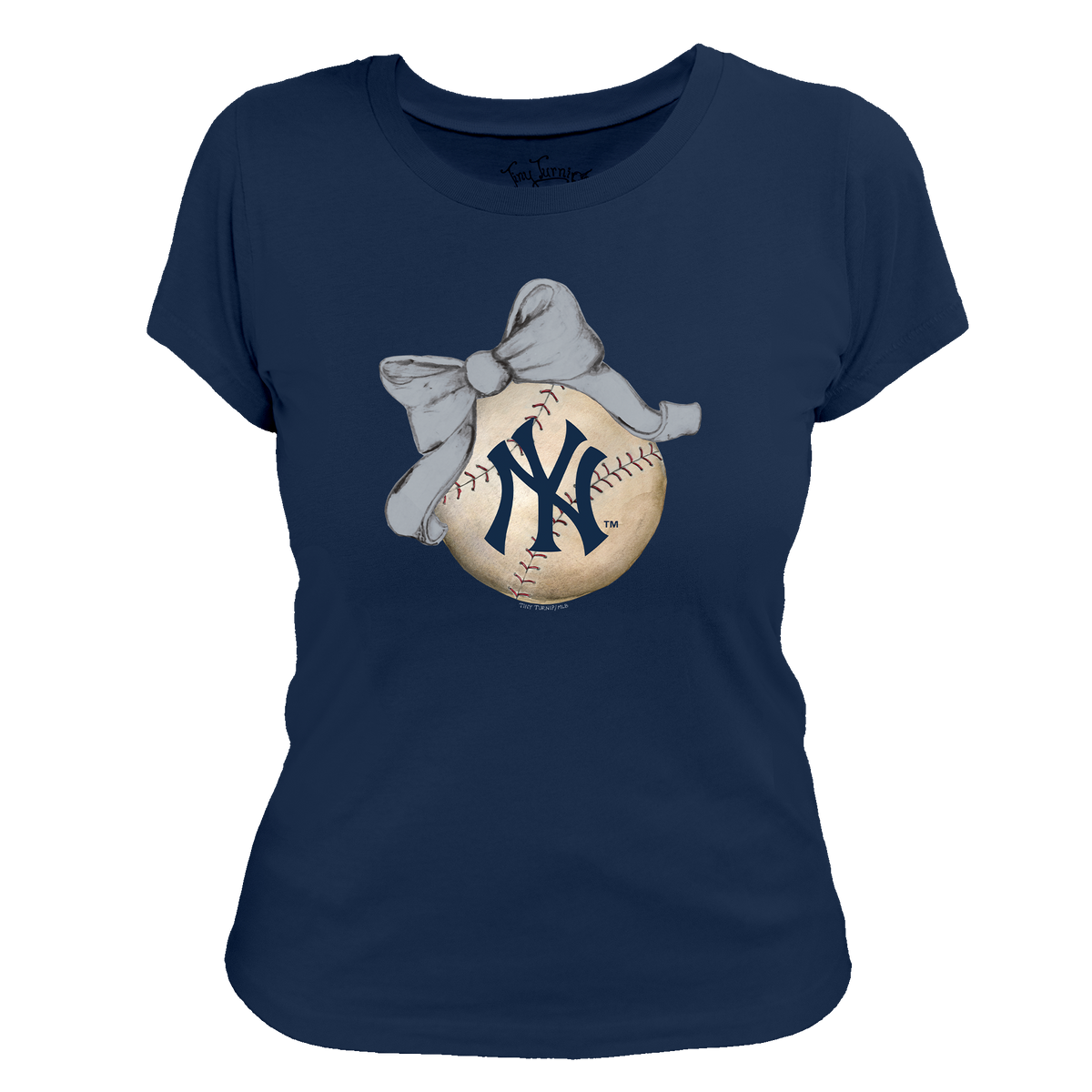 New York Yankees Baseball Bow Tee Shirt