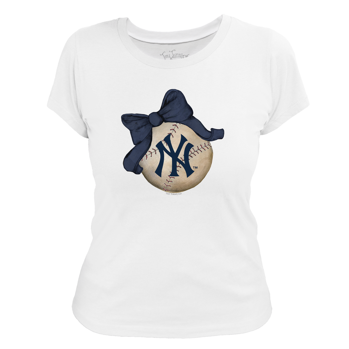 New York Yankees Baseball Bow Tee Shirt