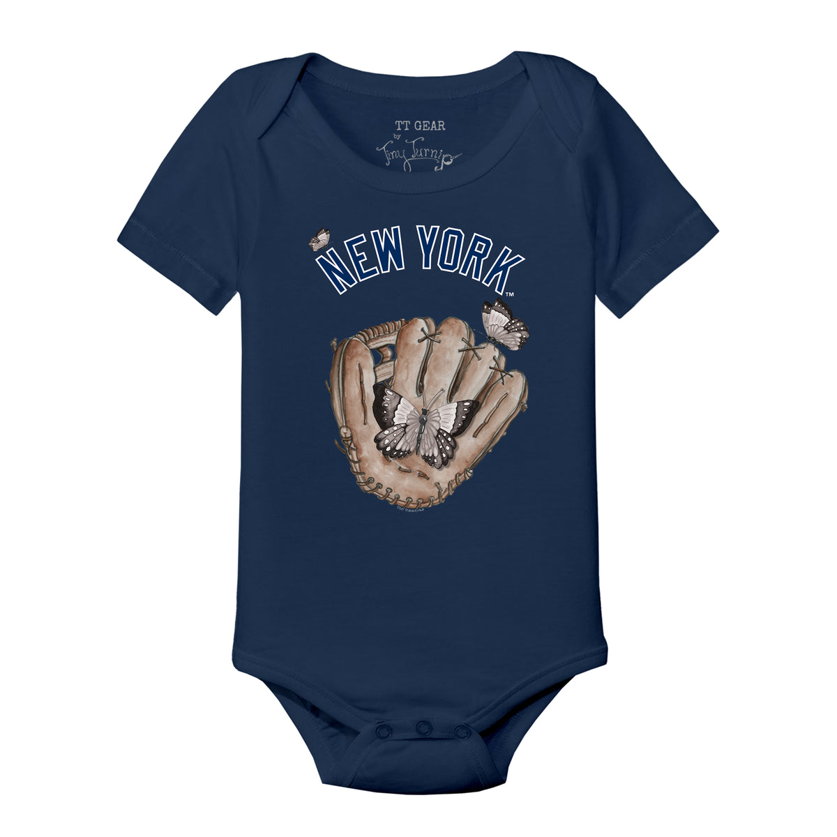 New York Yankees Butterfly Glove Short Sleeve Snapper