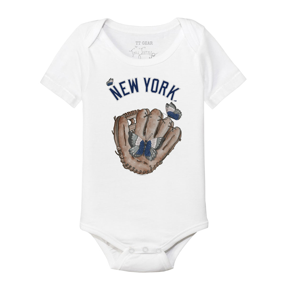 New York Yankees Butterfly Glove Short Sleeve Snapper