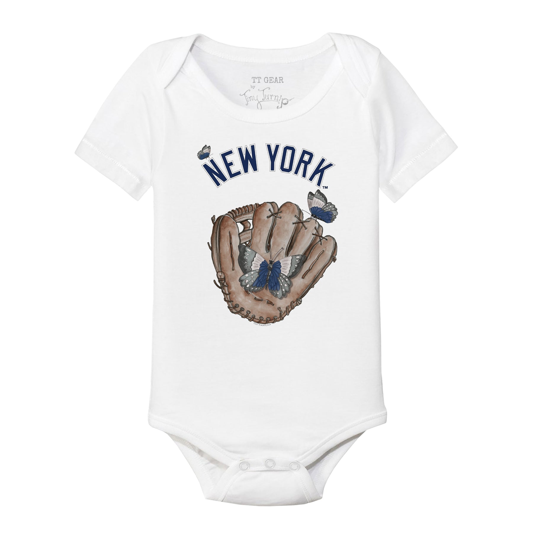 New York Yankees Butterfly Glove Short Sleeve Snapper
