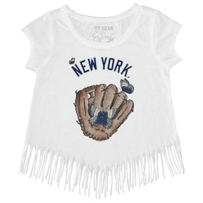 New York Yankees Butterfly Glove Fringe Tee