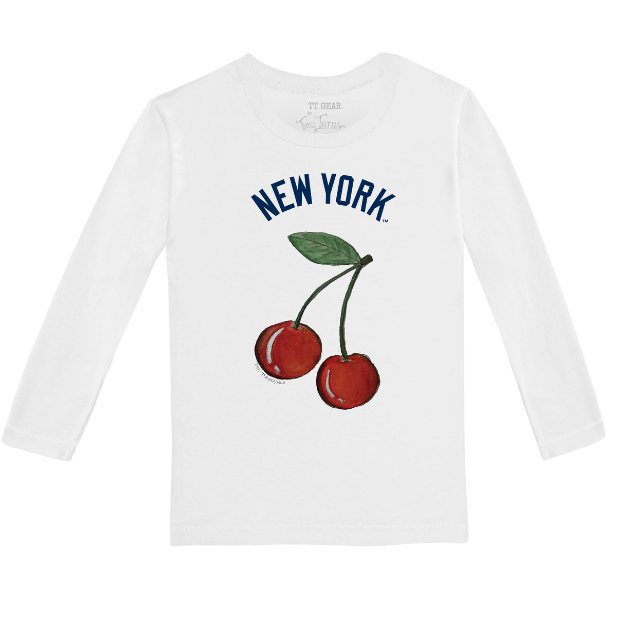 New York Yankees Cherry Long-Sleeve Tee Shirt