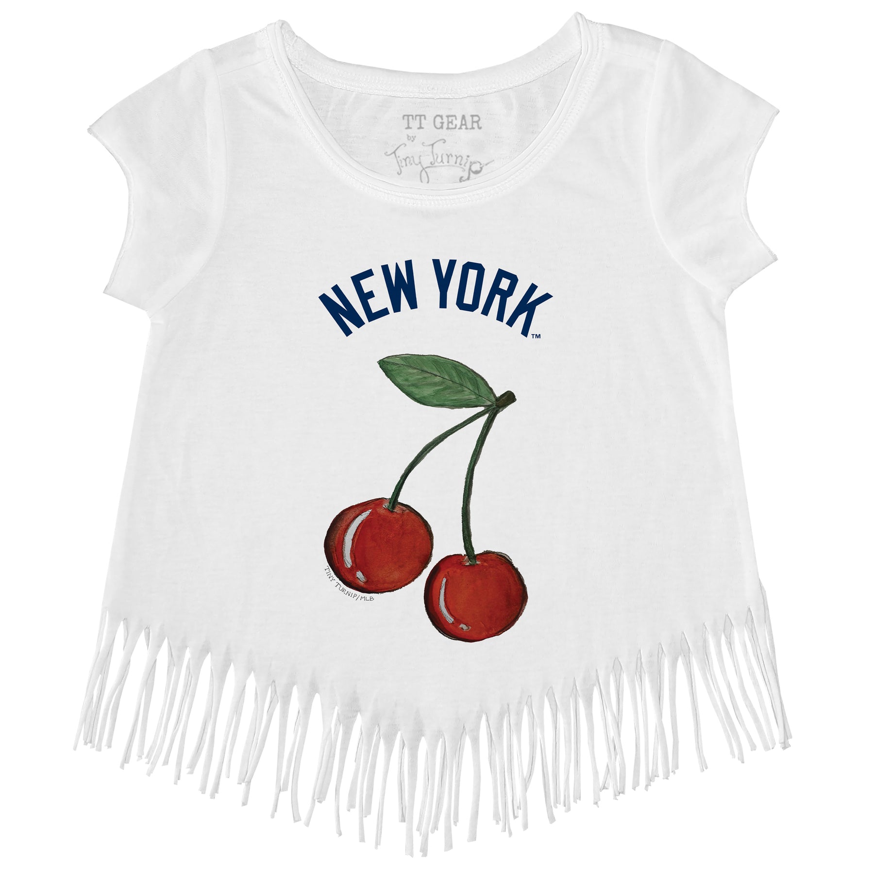 New York Yankees Cherry Fringe Tee
