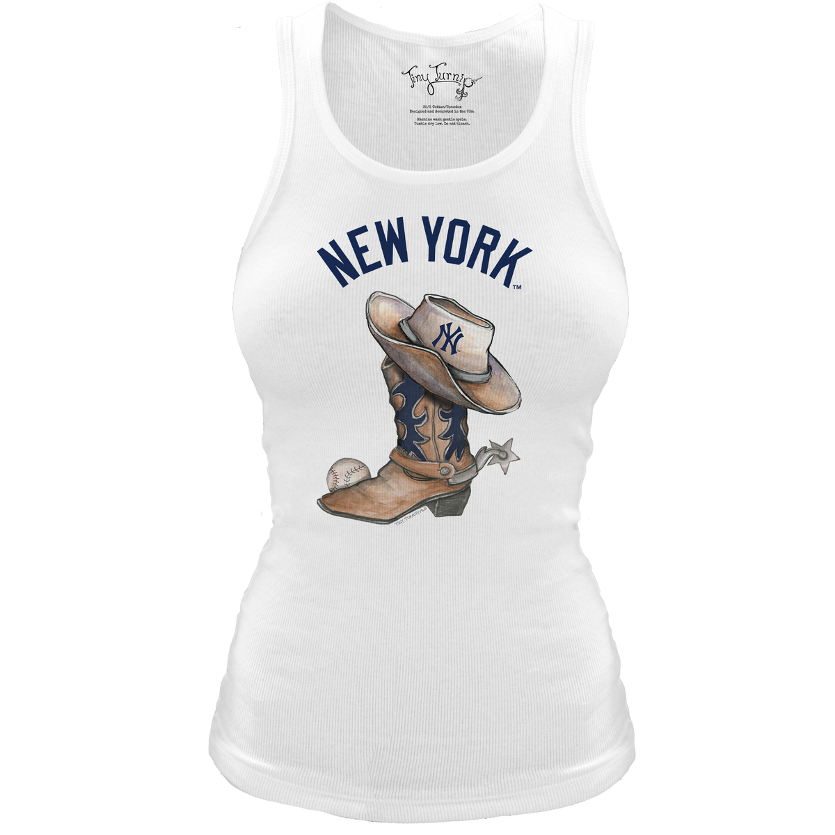 New York Yankees Cowboy Boot Classic Tank - Tiny Turnip