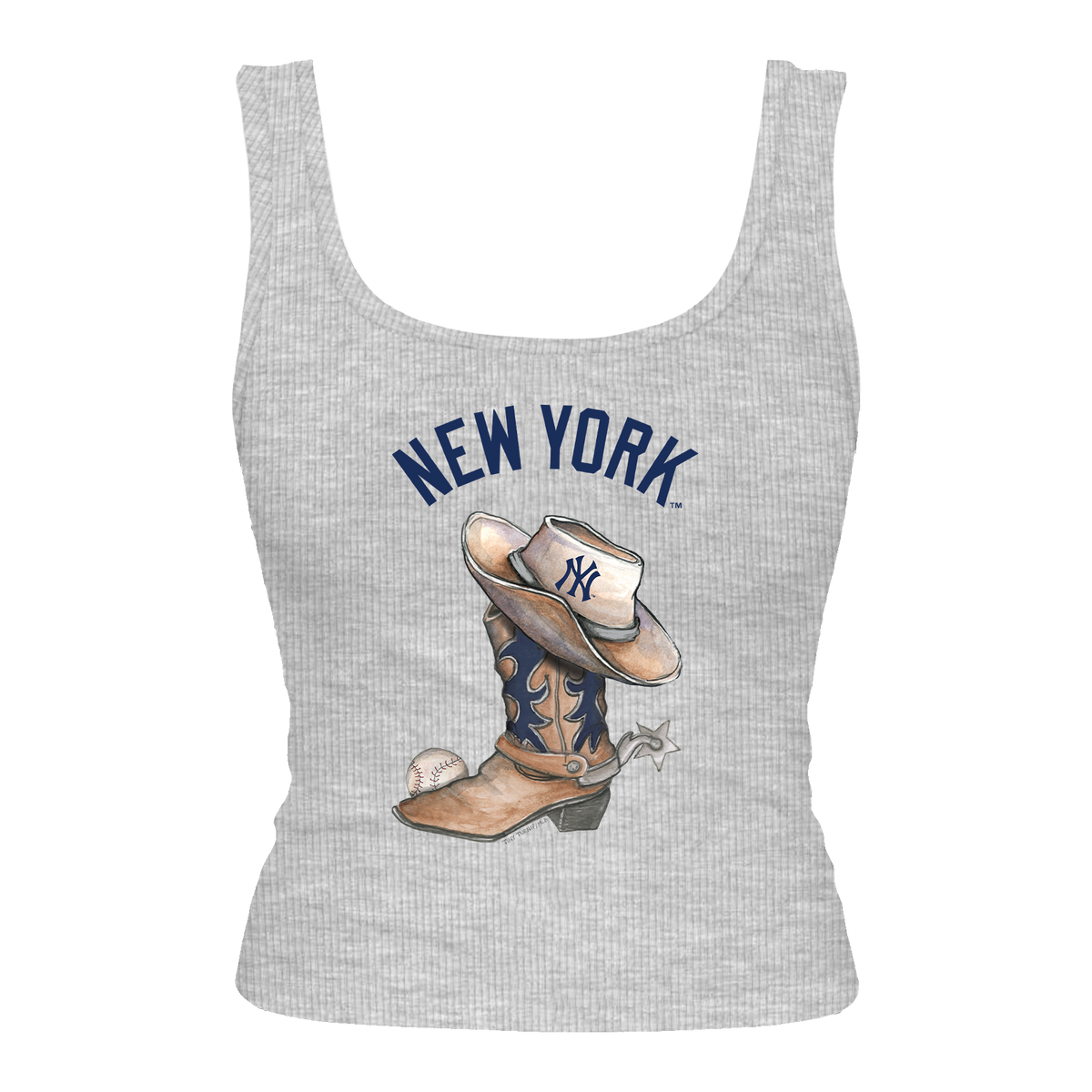 New York Yankees Cowboy Boot Emmy Tank