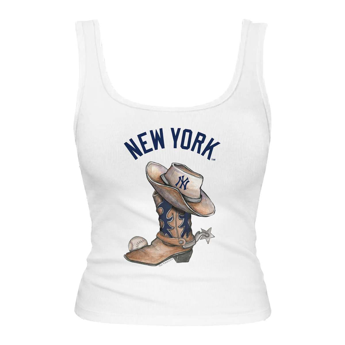 New York Yankees Cowboy Boot Emmy Tank