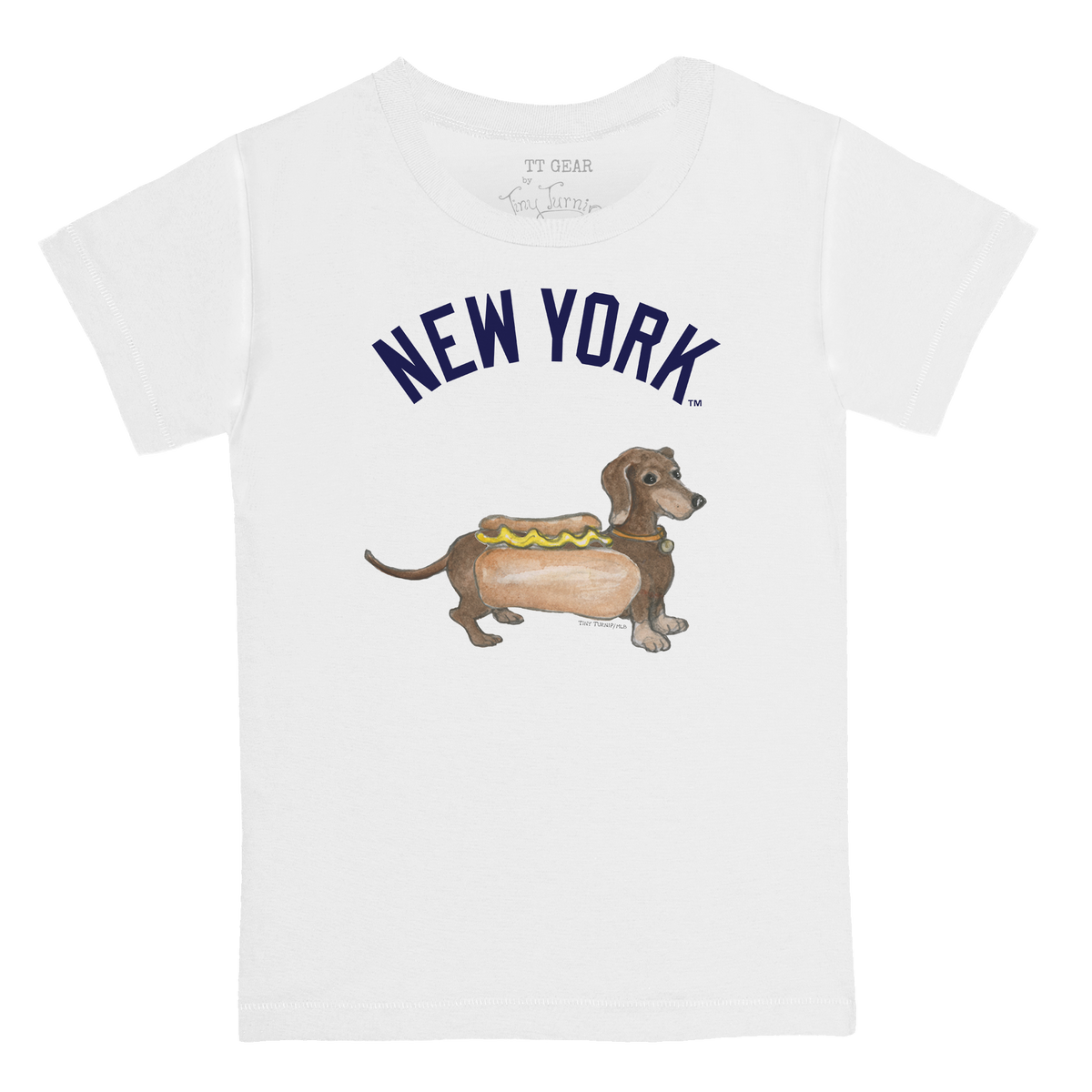 New York Yankees Dachshun Kid's Tee Shirt