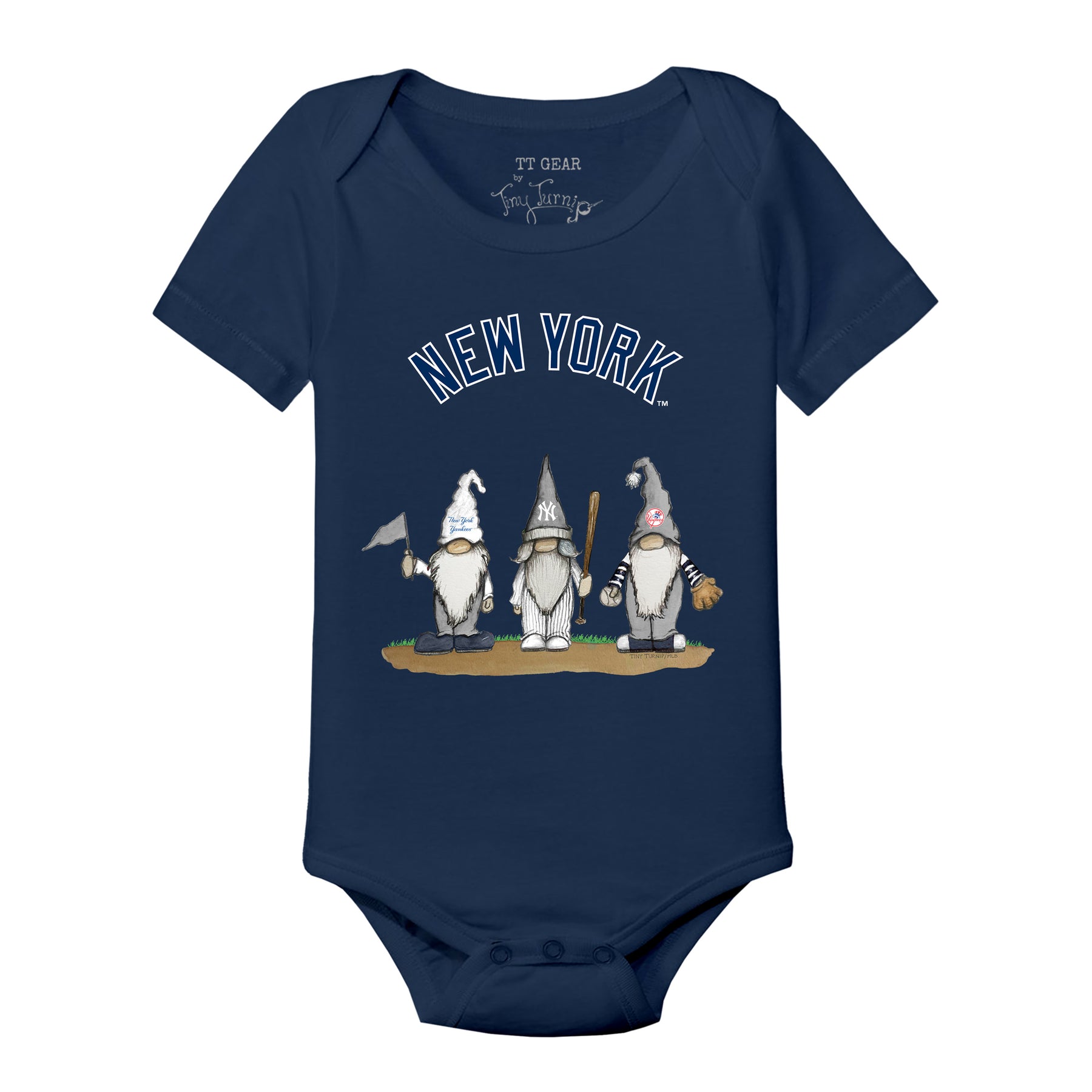 New York Yankees Gnomes Short Sleeve Snapper
