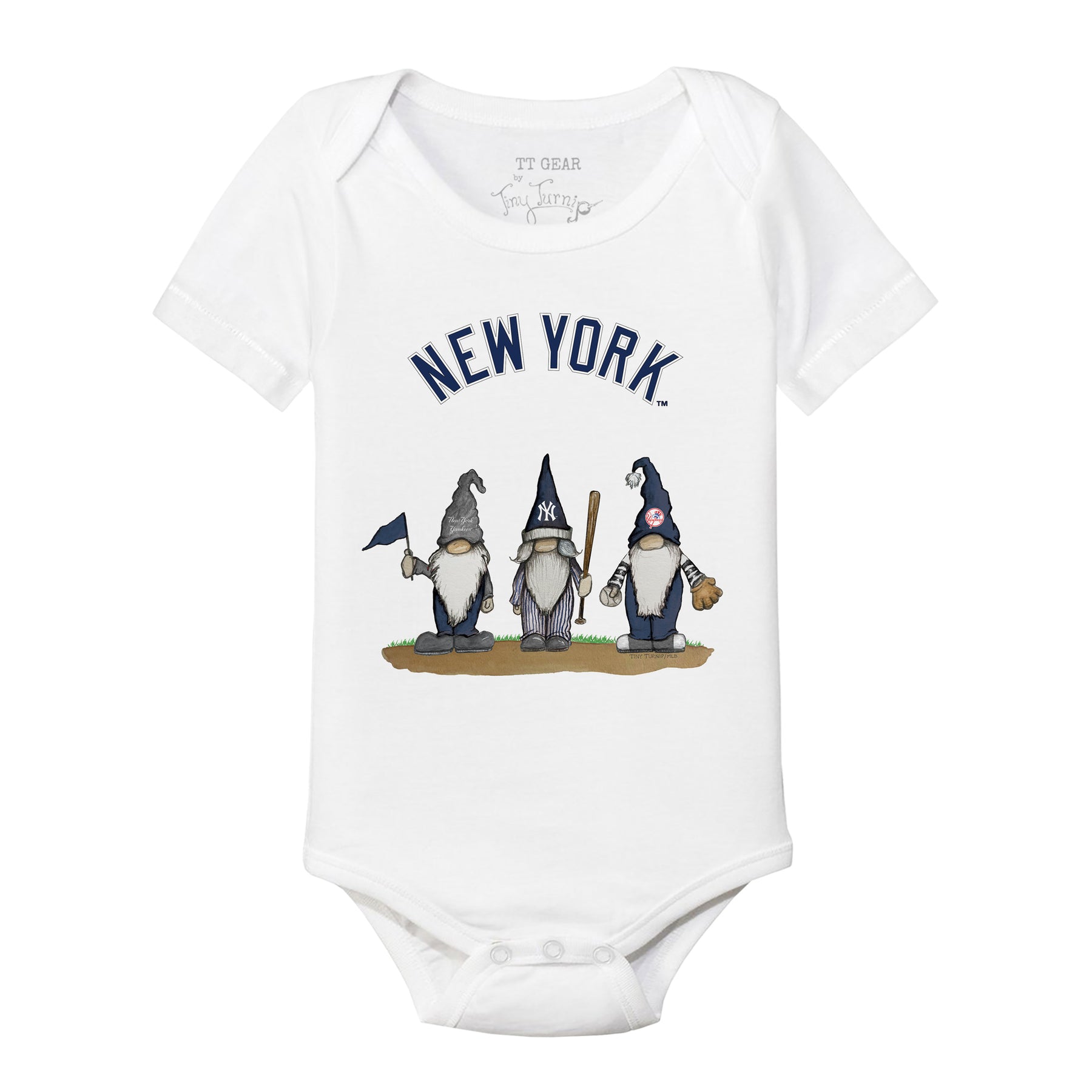 New York Yankees Gnomes Short Sleeve Snapper