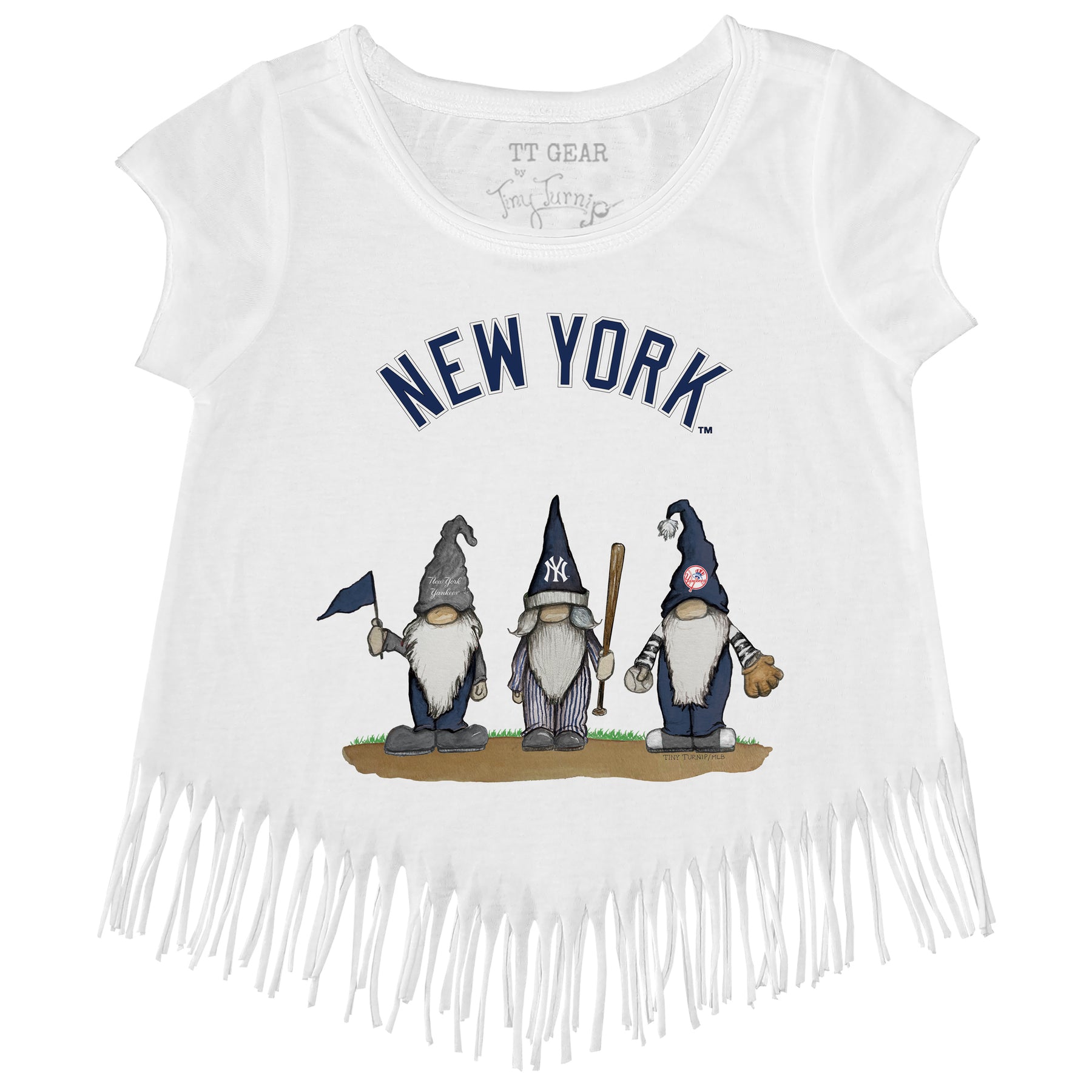 New York Yankees Gnomes Fringe Tee