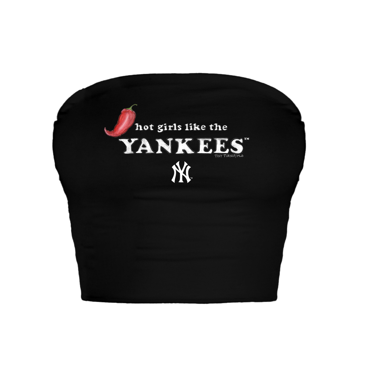 New York Yankees Hot Girls Crop Tube Top