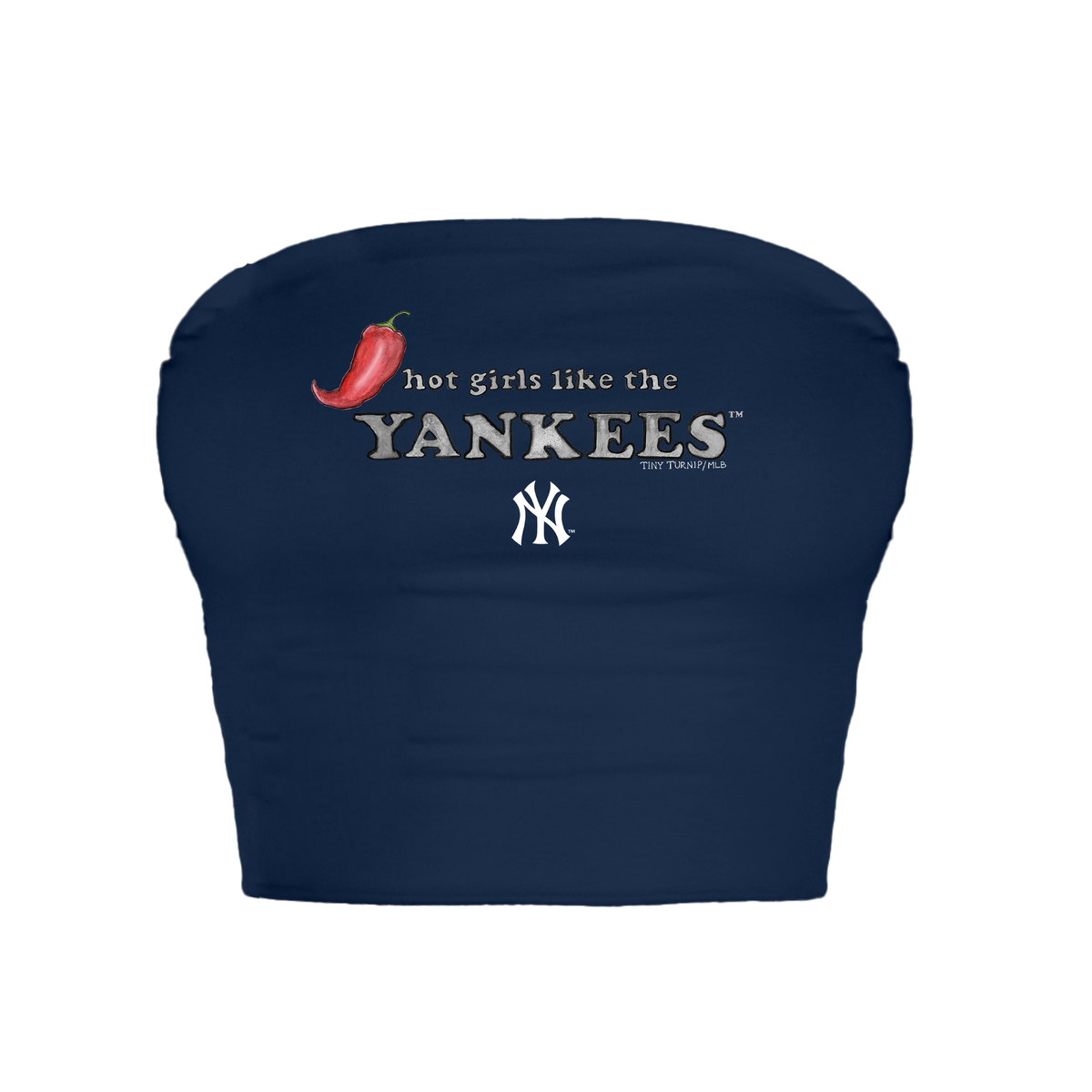 New York Yankees Hot Girls Crop Tube Top