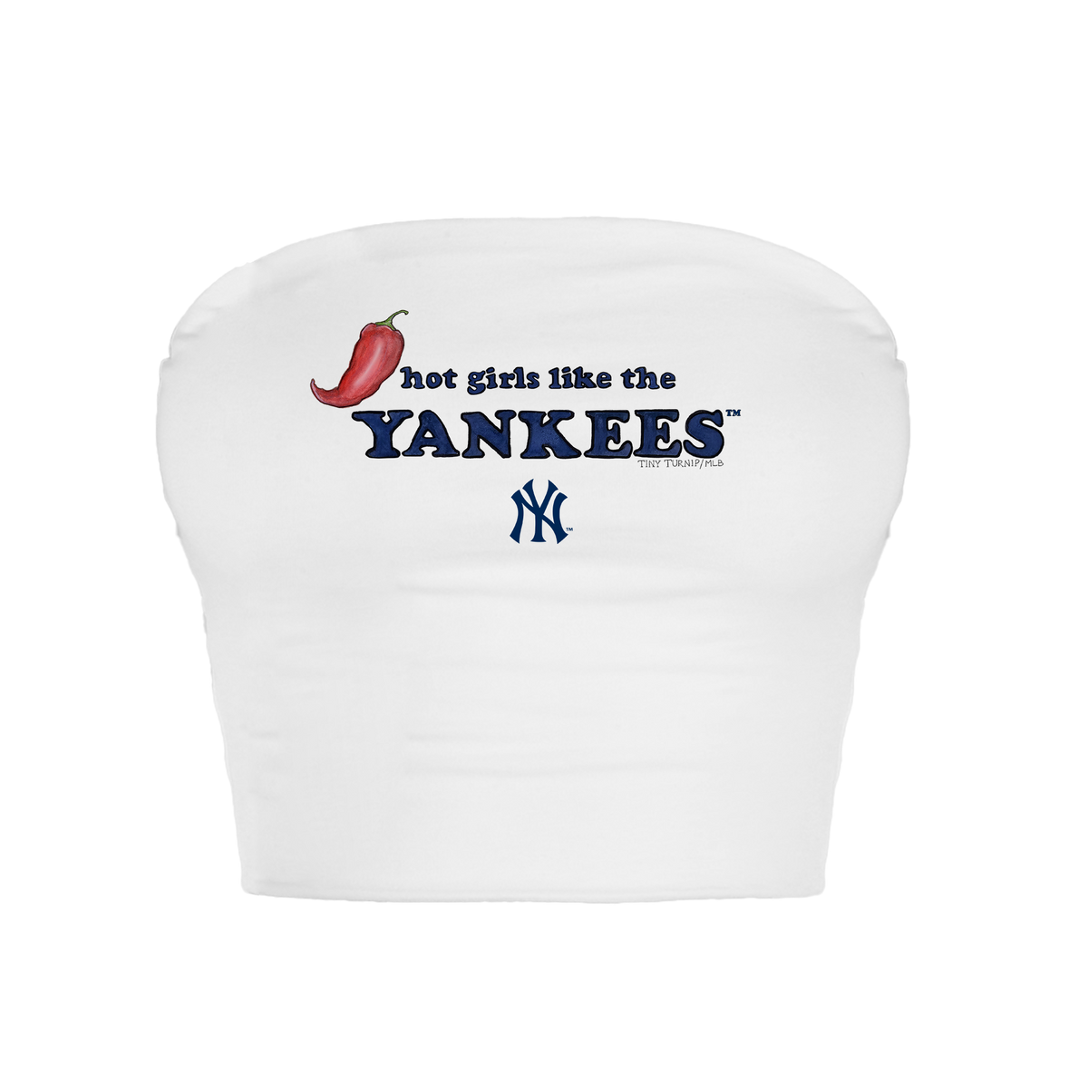 New York Yankees Hot Girls Crop Tube Top