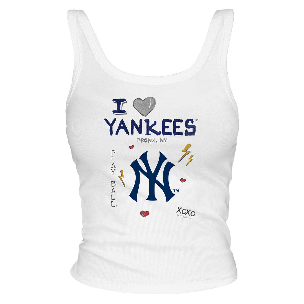 I Heart Yankees Tank - Tiny Turnip