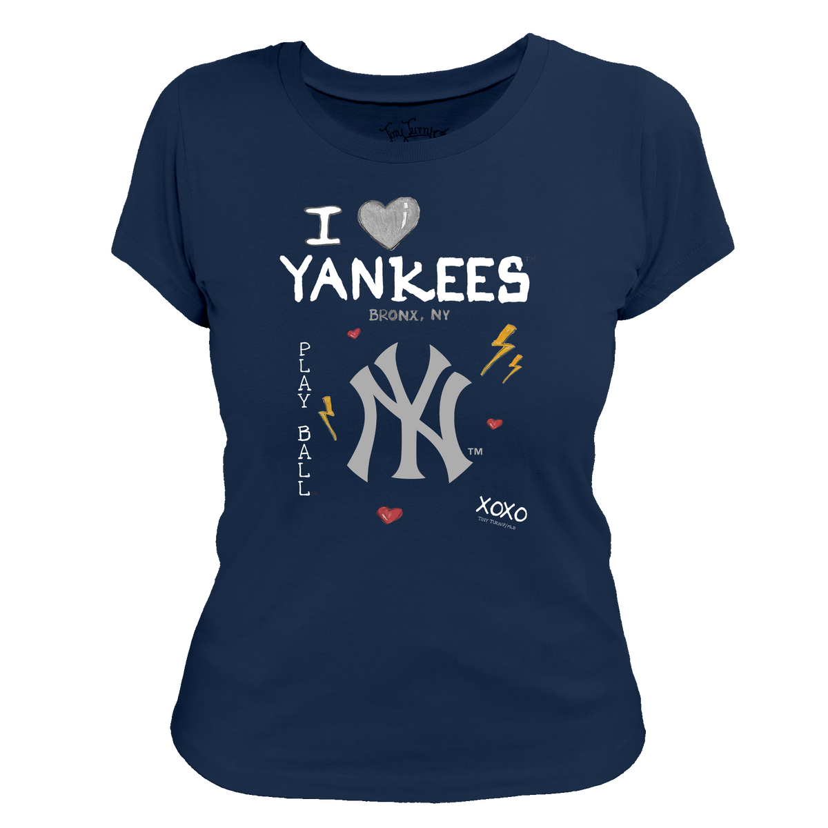 I Heart Yankees Women's Tee Shirt - Tiny Turnip