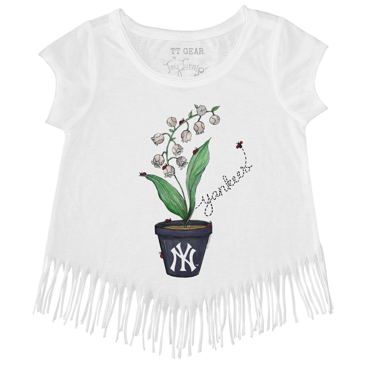 New York Yankees Ladybug Fringe Tee
