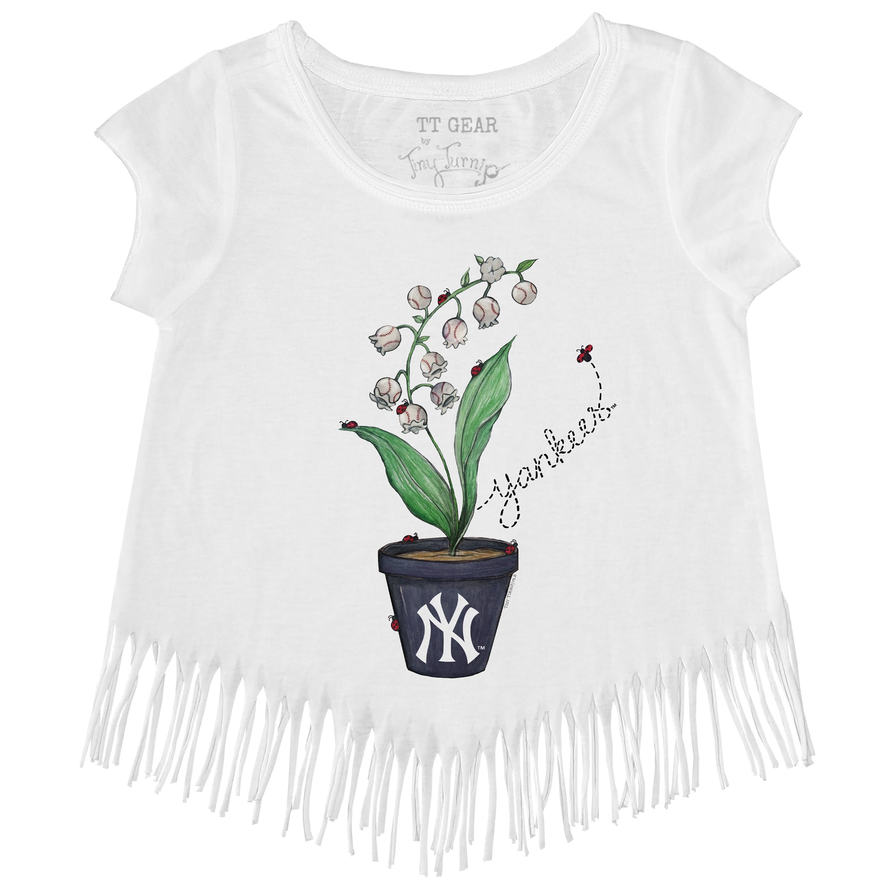 New York Yankees Ladybug Fringe Tee
