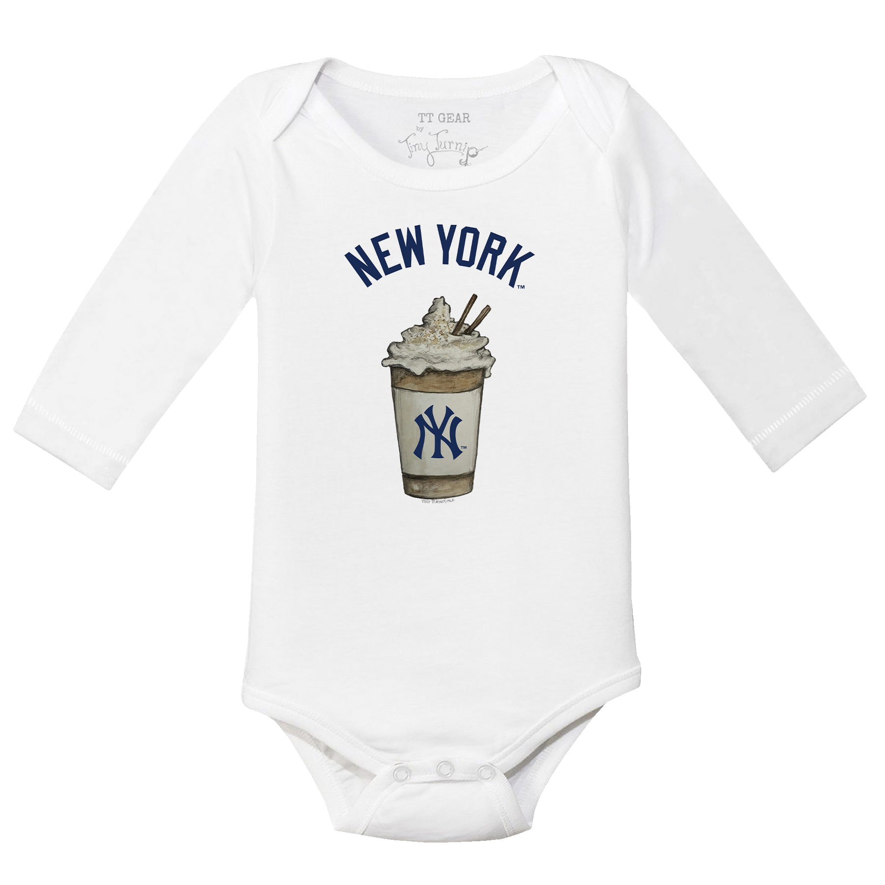 New York Yankees Latte Long Sleeve Snapper
